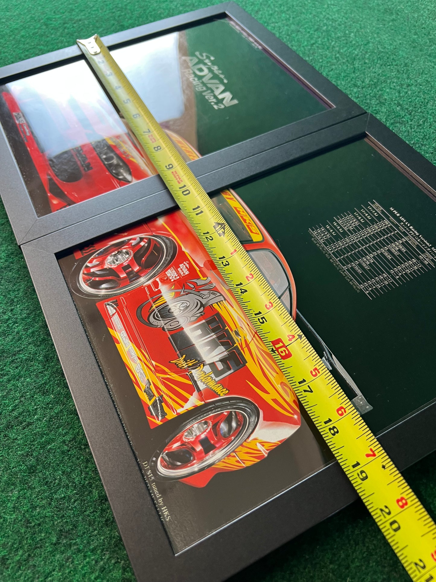 Advan Yokohama Wheels - Super Advan Version 2 HKS D1GP Nissan Silvia S15 Framed Advertisement Picture Set