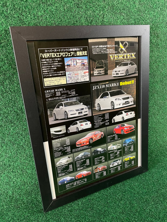 VERTEX by TandE Co., LTD - Aero Lineup (Toyota) - Full Page Framed Advertisement