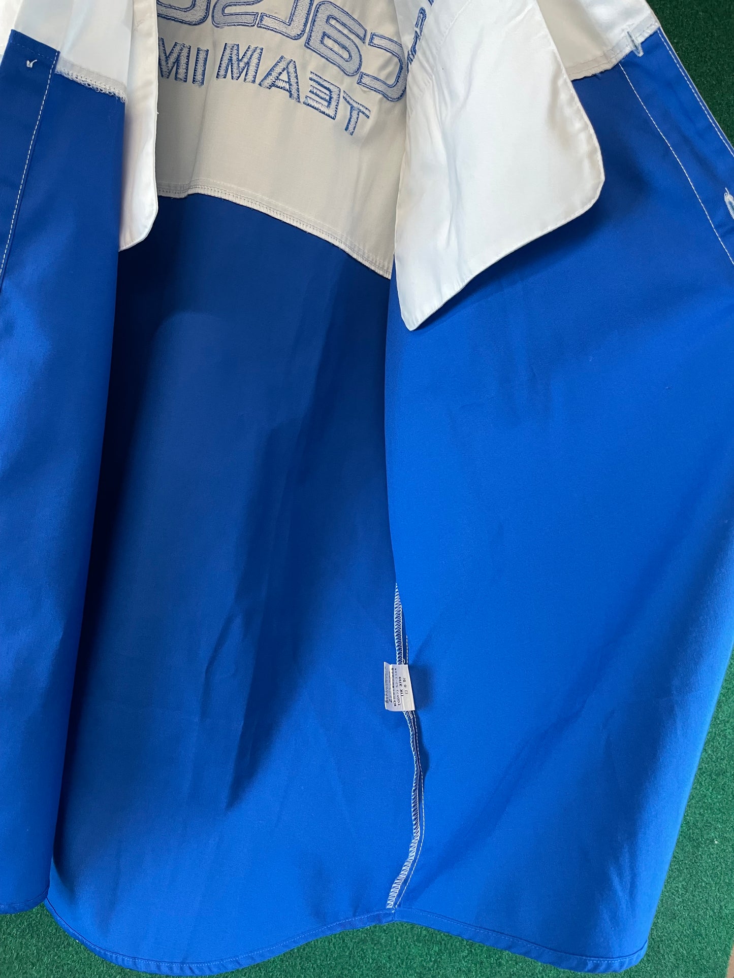 Calsonic Team IMPUL - Blue & White Long Sleeve Buttondown Crew Shirt