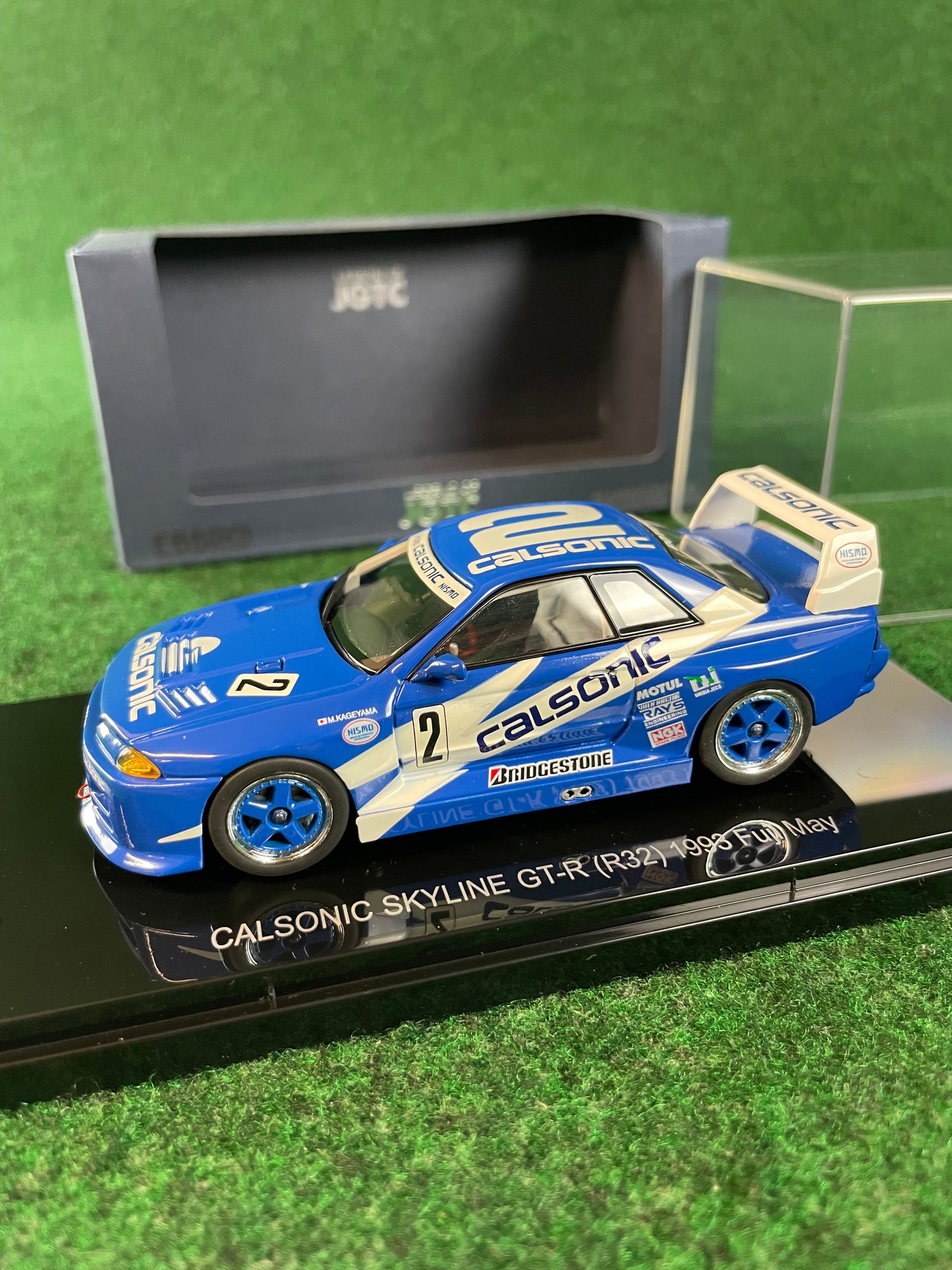 EBBRO JGTC Legends Calsonic 1993 Fuji May Nissan Skyline R32 GT-R 1/43 Scale Diecast