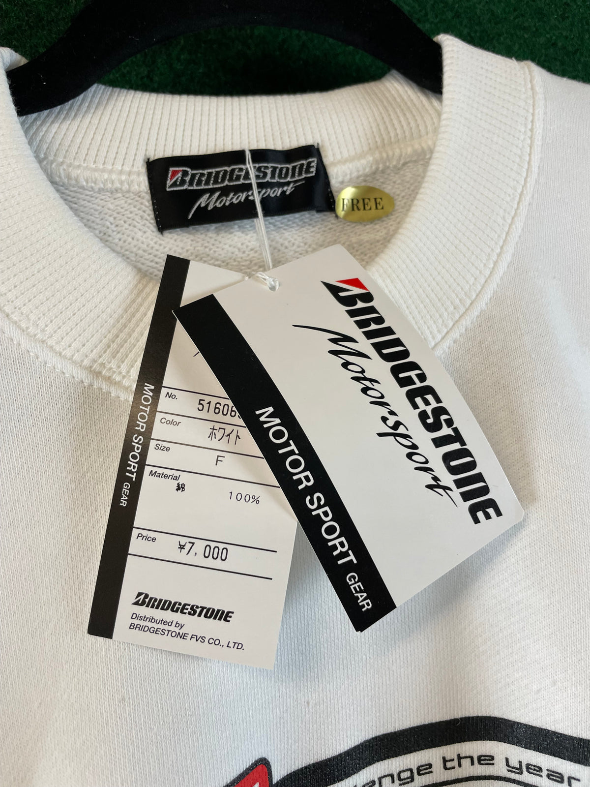 BRIDGESTONE Motorsport - 2000 Suzuka GP Vintage White Sweatshirt