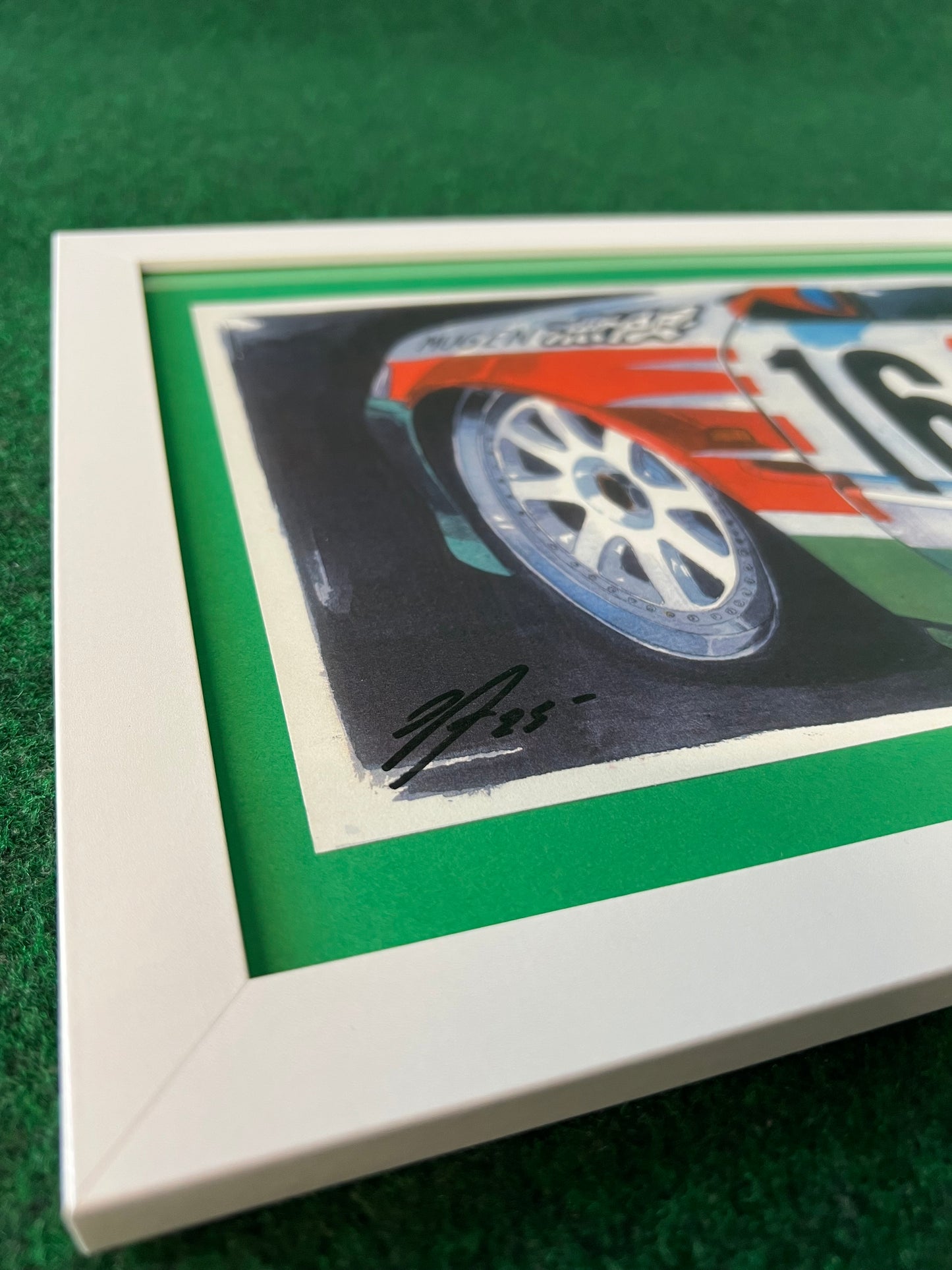JTCC Castrol Honda Civic Ferio Racecar #16 Door and Wheel View Framed Print