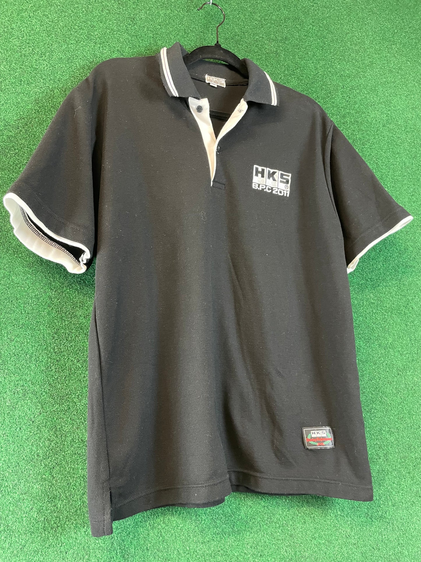 HKS B.P.C 2011 Driving Performance - Black & White Polo Shirt (XL)
