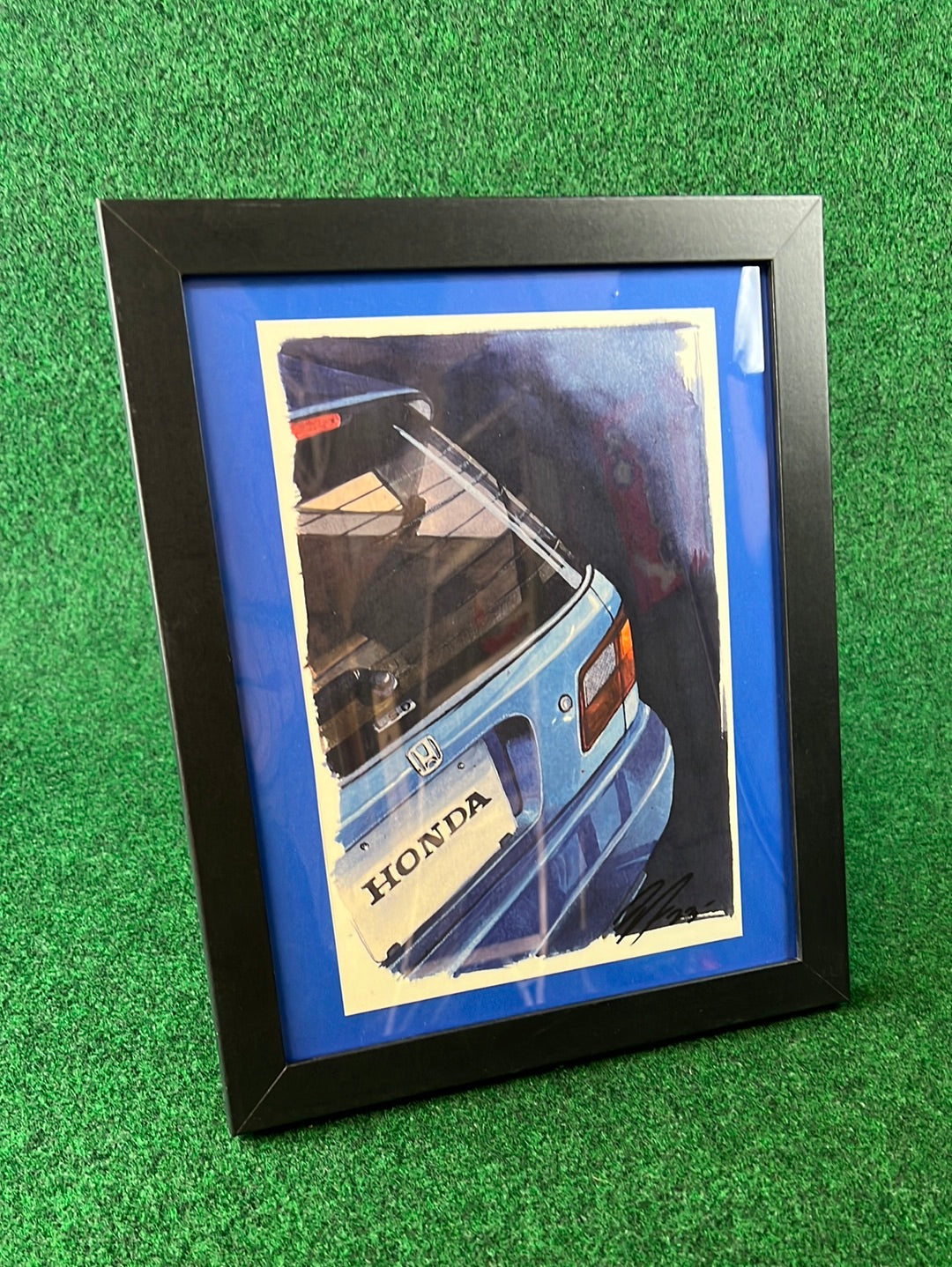 UNDERDOGZ - Honda Civic EG6 SIR Rear Hatch View Hand Drawn, Watercolor Painted & Signed Print