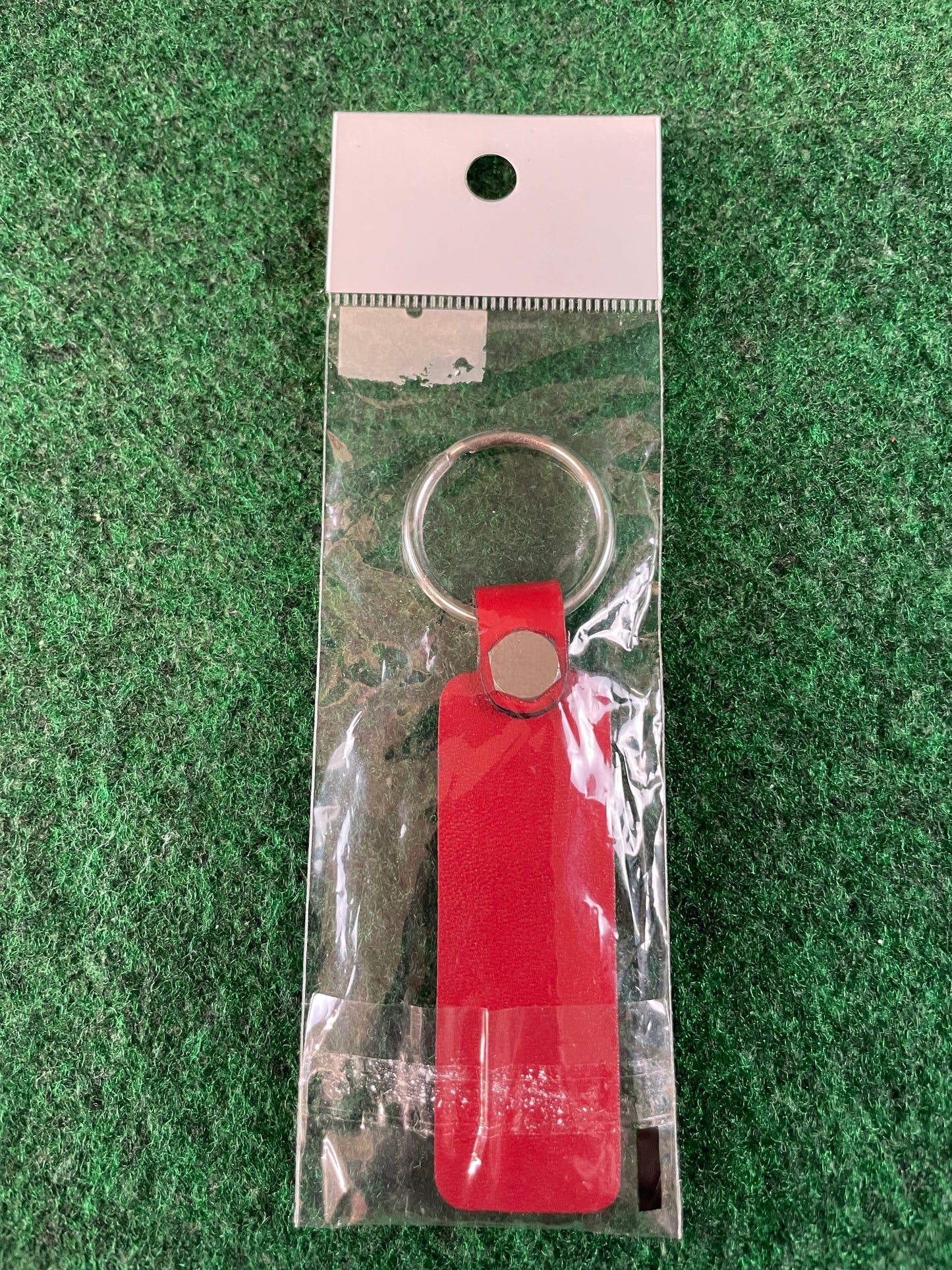 Honda Racing - Red/Black Leather & Carbon Fiber Keychain