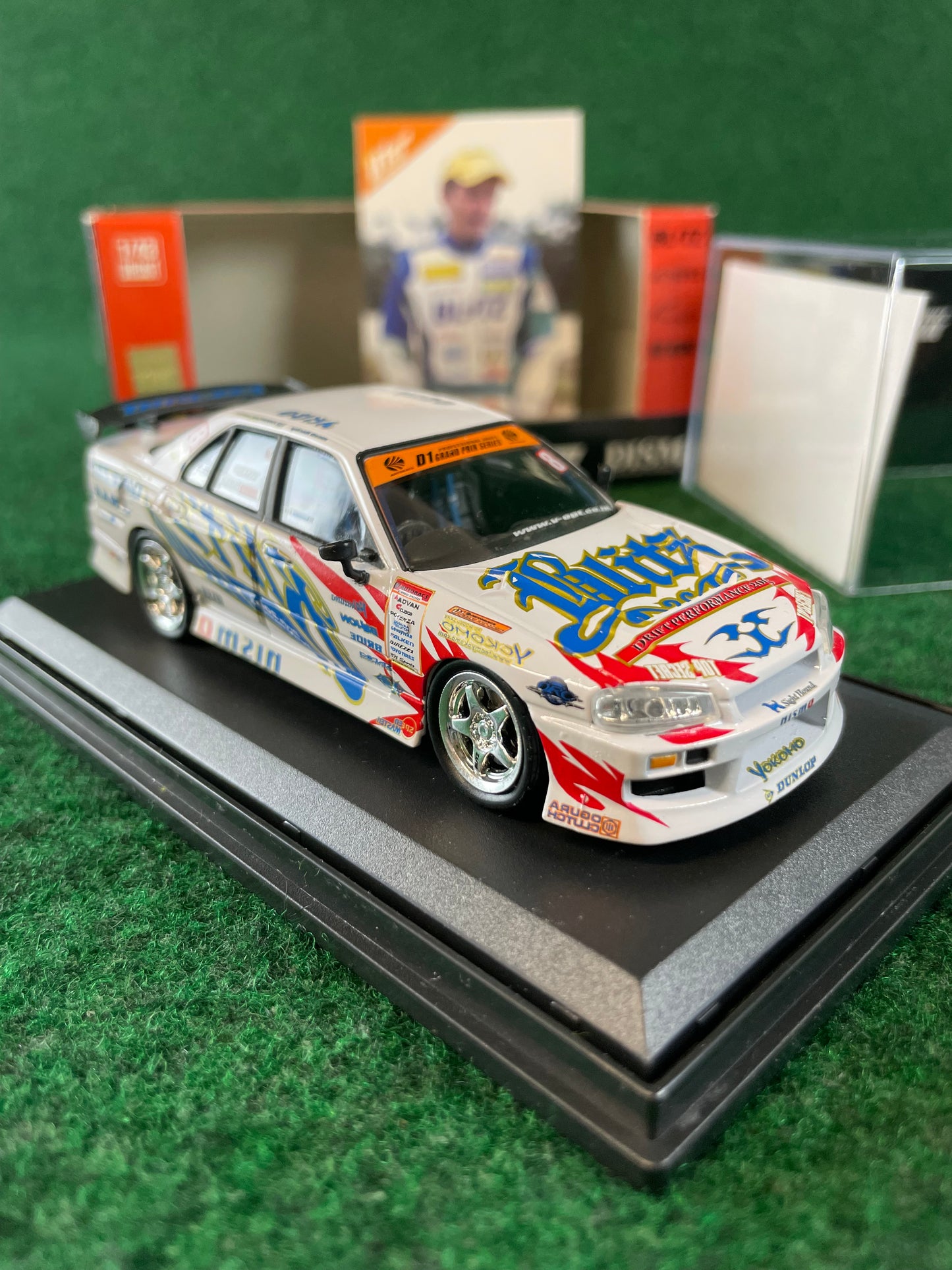 DISM D1 Grand Prix Memorial - 2005 Blitz Nissan Skyline ER34 1/43 Scale Diecast