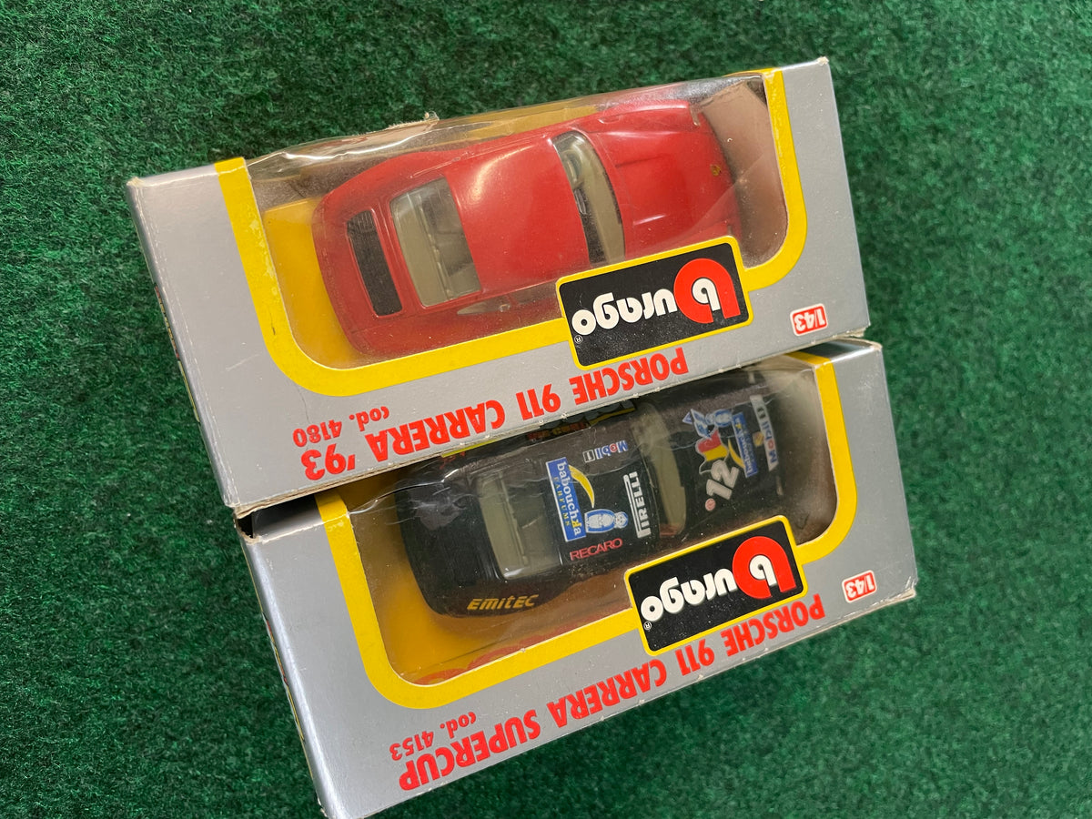 burago Porsche 911 Carrera 993 Toy Car Diecast Set