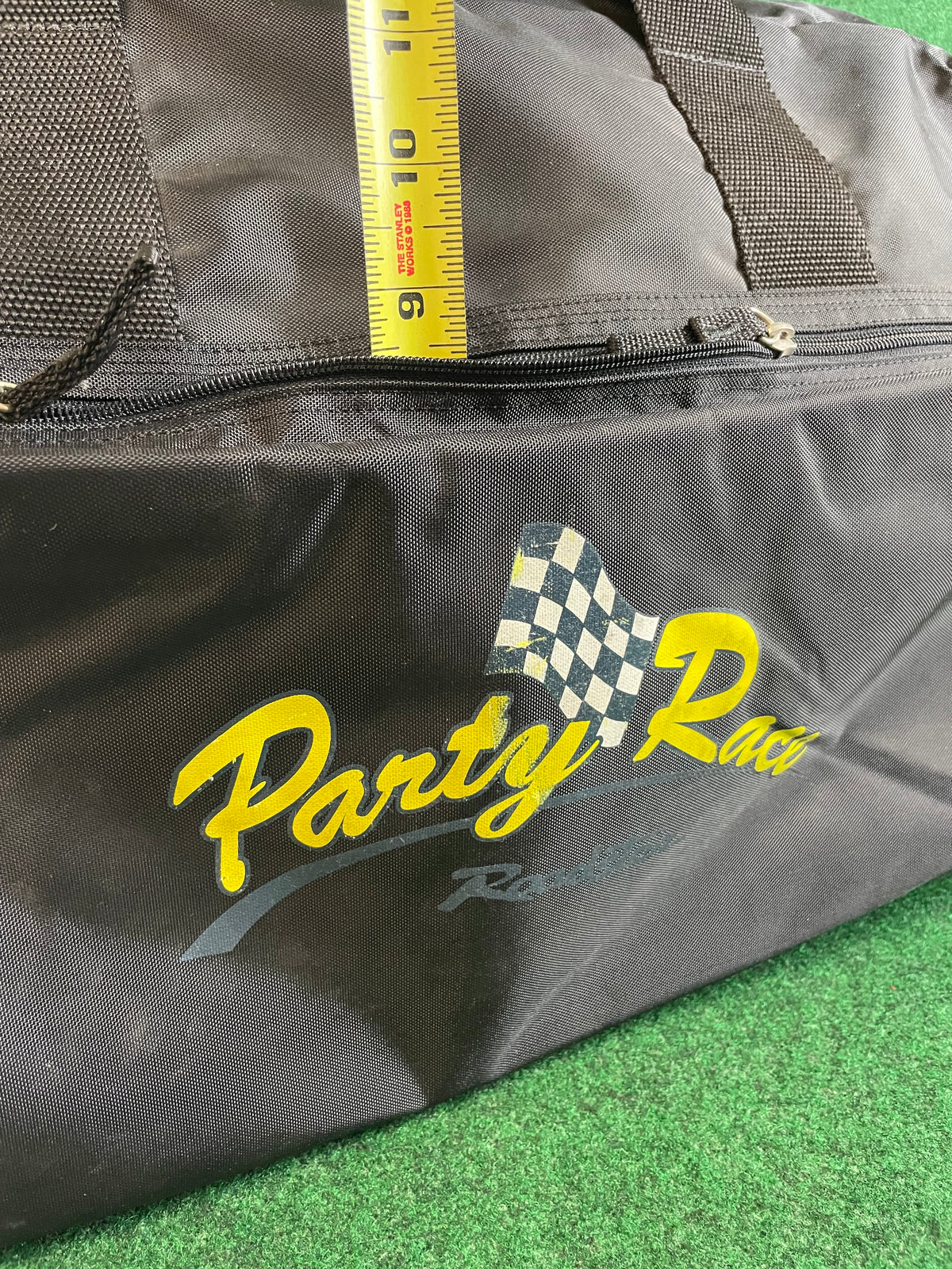 Party Race - Mazda Roadster Large Black Weather resistant Duffle Bag