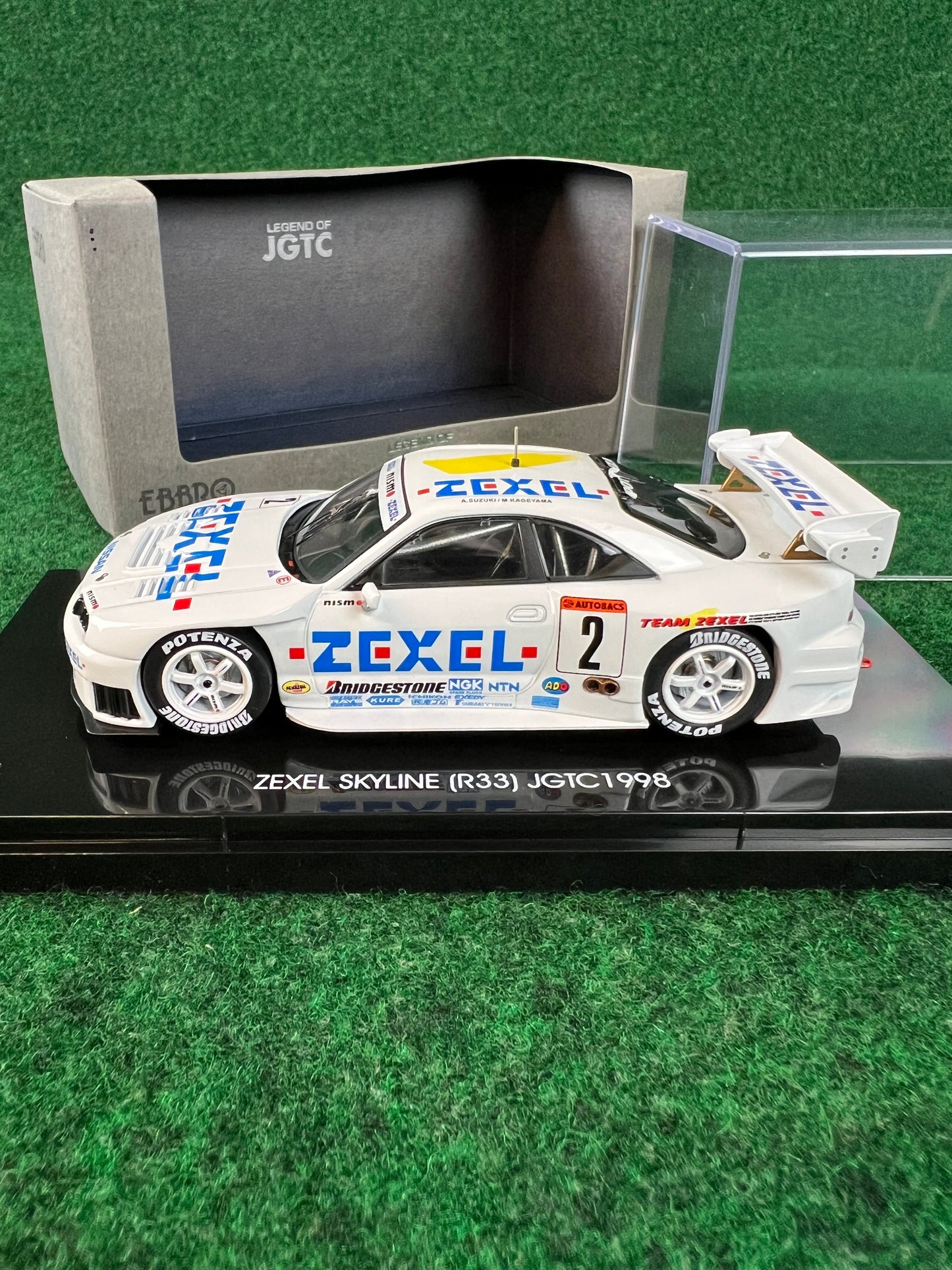 EBBRO Legend of JGTC - 1998 ZEXEL Nissan Skyline R33 GTR 1/43 Scale Diecast