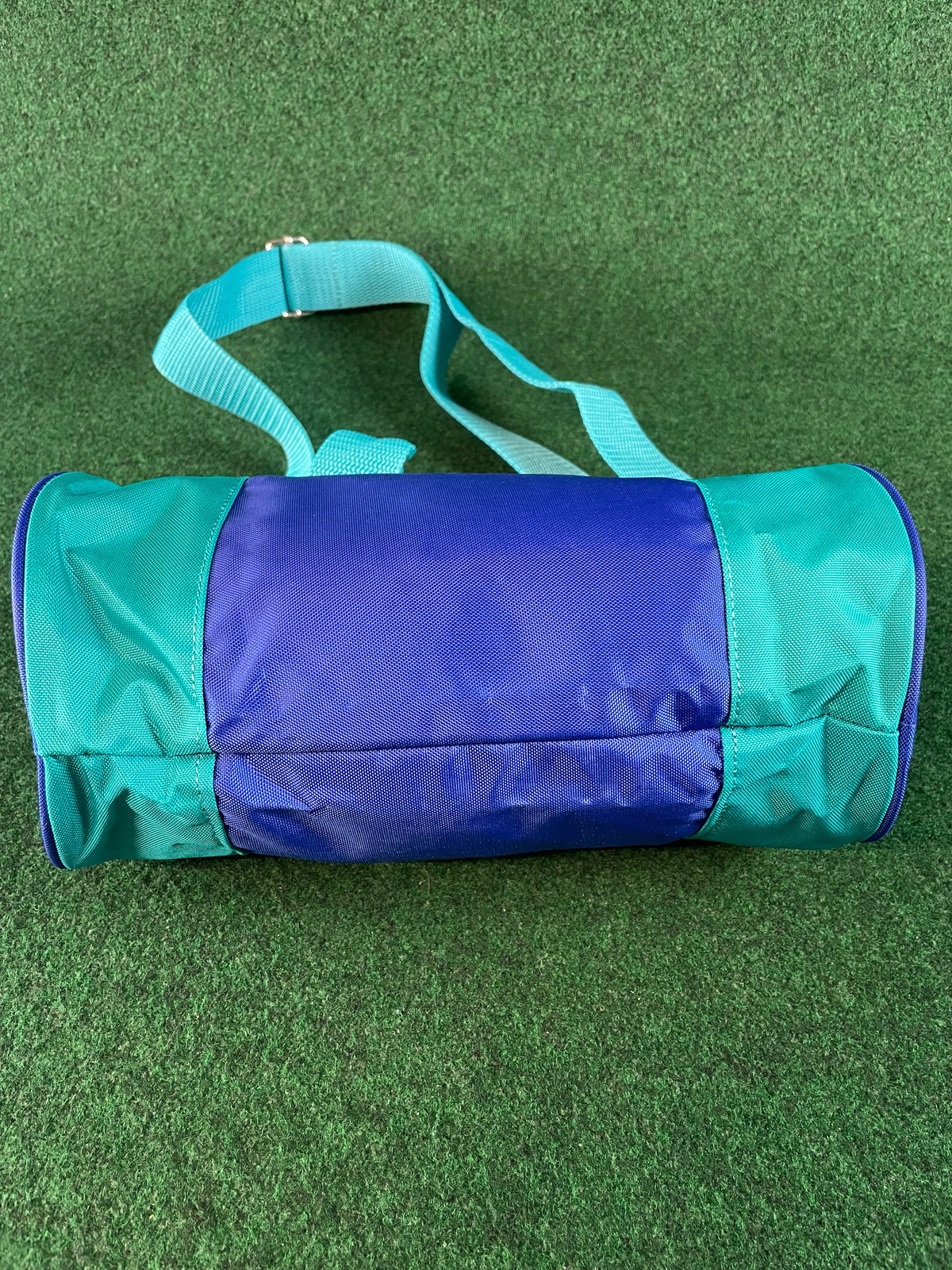 DUNLOP International Tour - Teal & Blue Vintage Mini Duffel Travel Bag