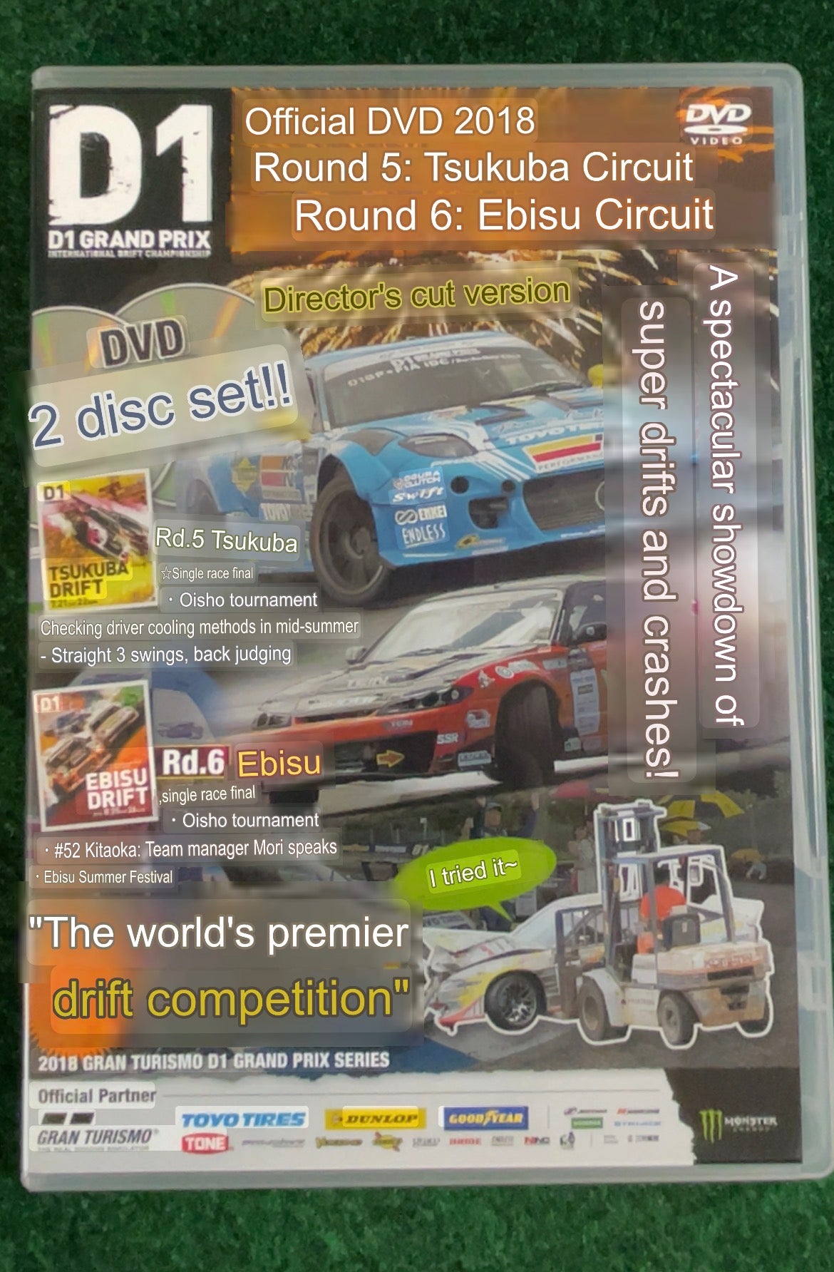 Option Video DVD - 2018 Round 5 & 6 D1GP Tsukuba & Ebisu Drift DVD Set