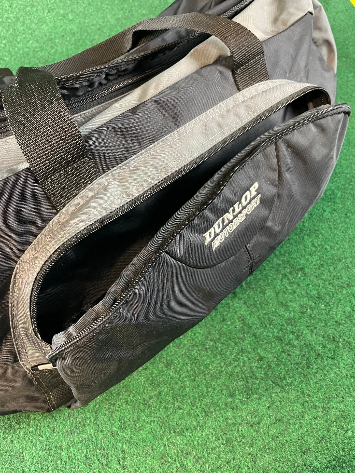 DUNLOP Motor Sport - Black & Grey Duffel Travel Bag