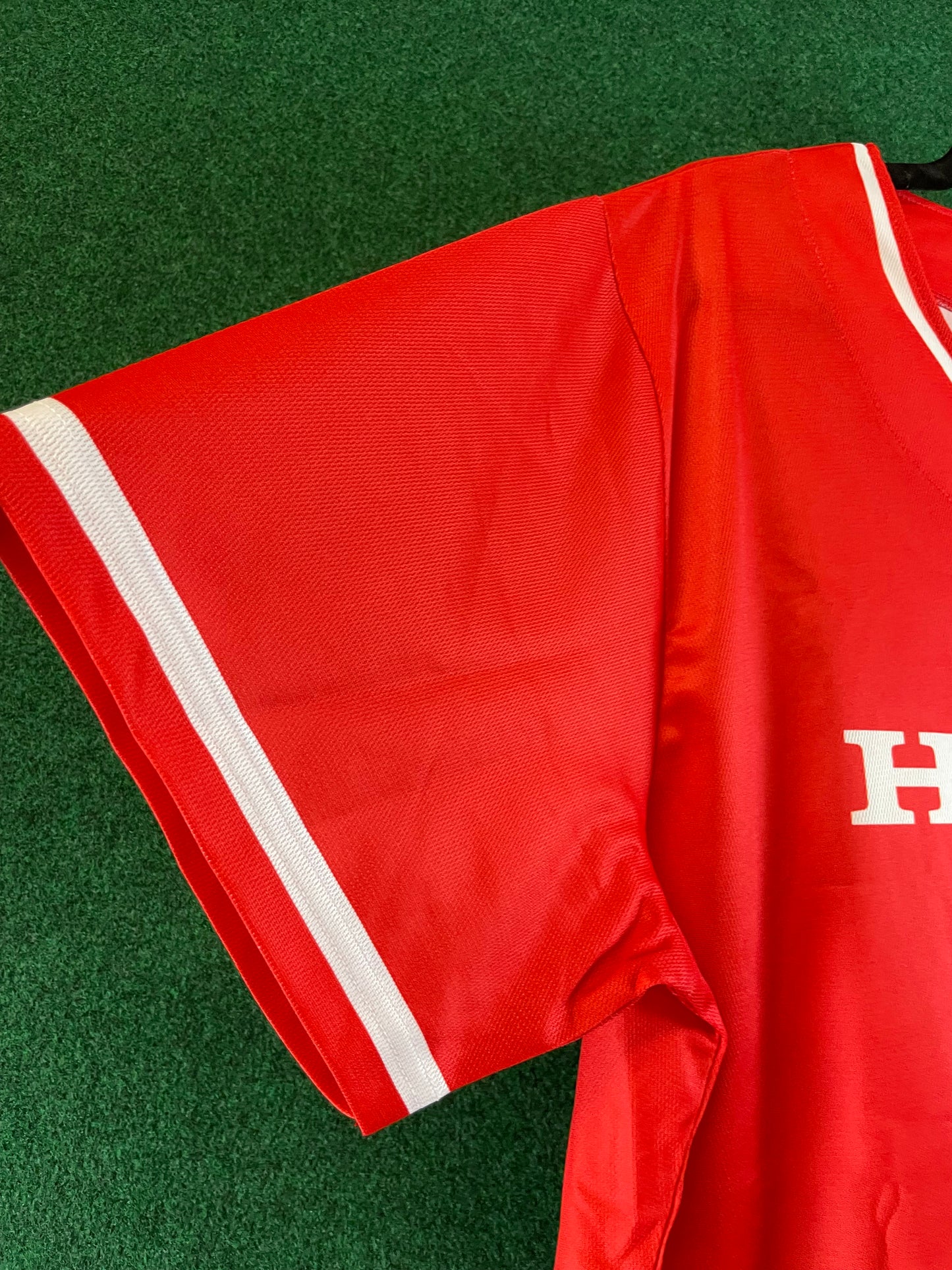 HONDA - Red Baseball Style Jersey Short Sleeve Shirt