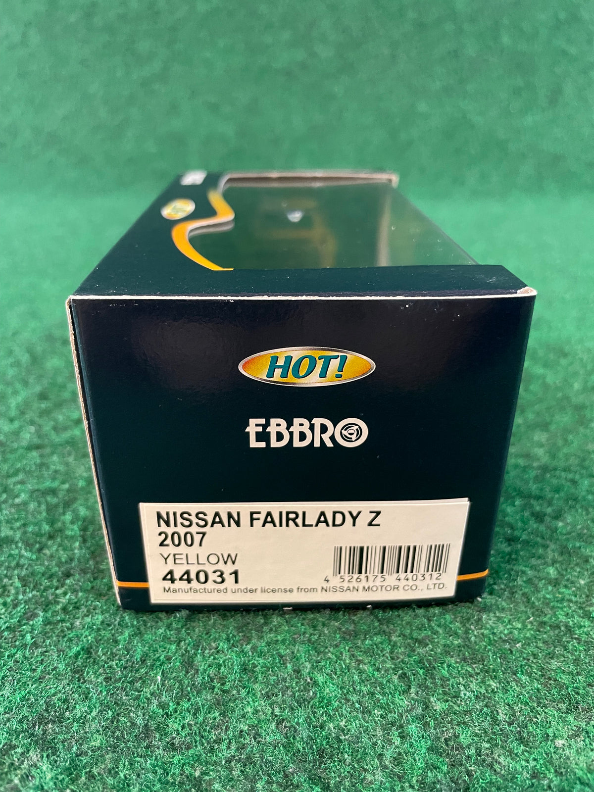 EBBRO - 2007 Nissan Fairlady Z Yellow 1/43 Scale Diecast