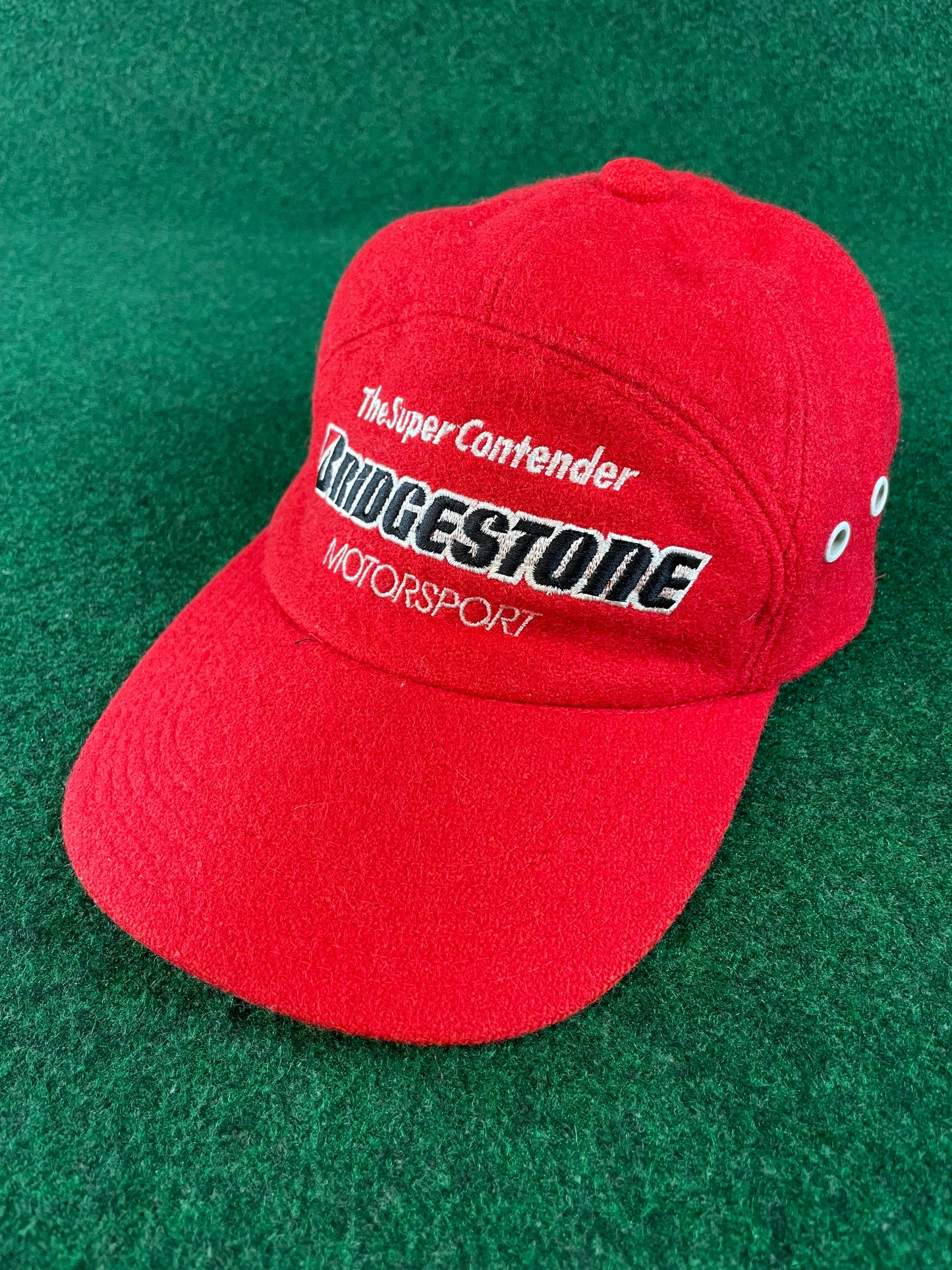 Bridgestone Motorsport - Vintage Red 7 Panel  Wool Hat