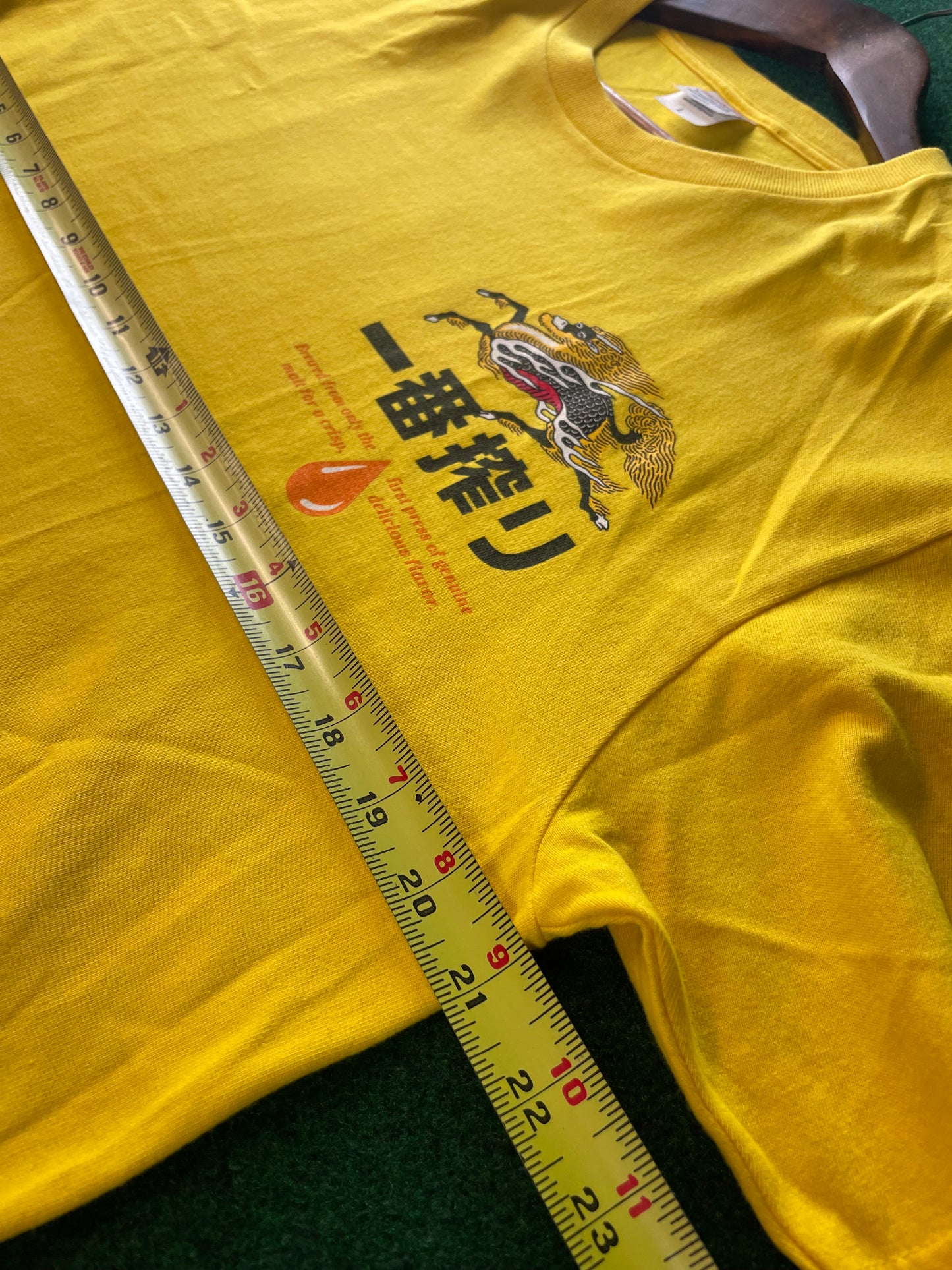 Kirin Ichiban Beer Promotional Yellow T-Shirt