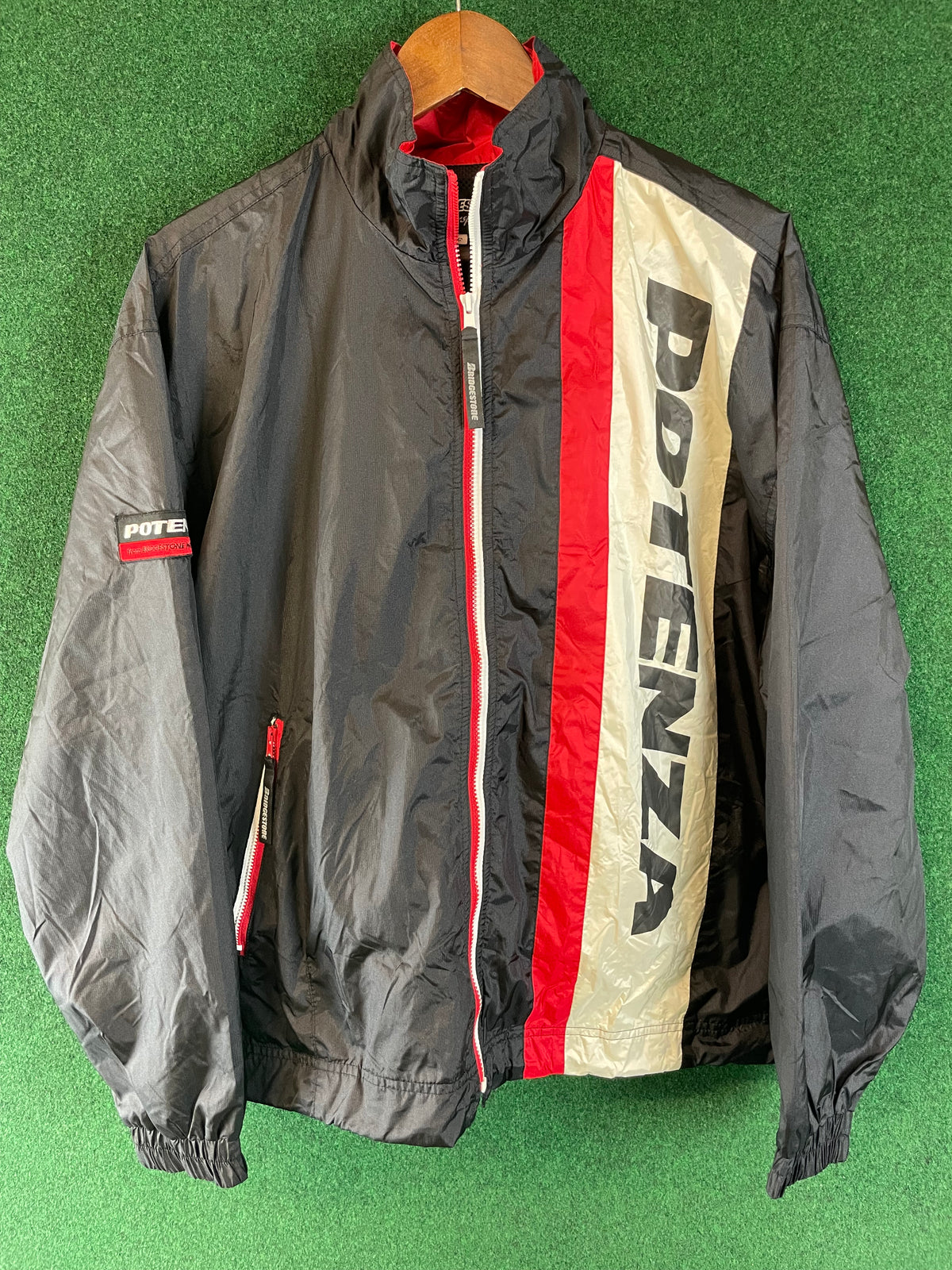 Bridgestone POTENZA - Vintage Windbreaker Zip Up Jacket