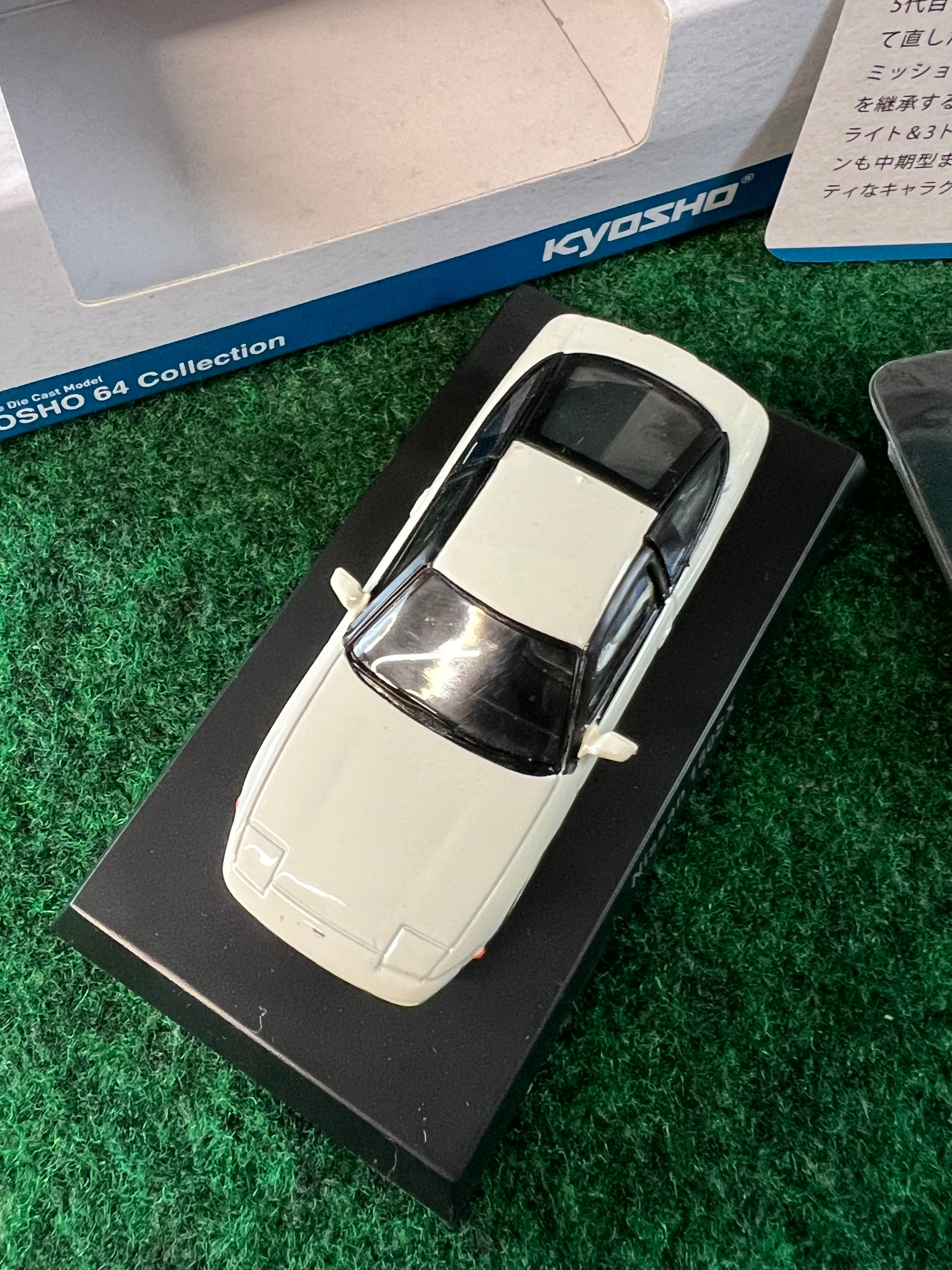 KYOSHO 64 Collection - Nissan 180sx (White) 1/64 Scale Diecast Car