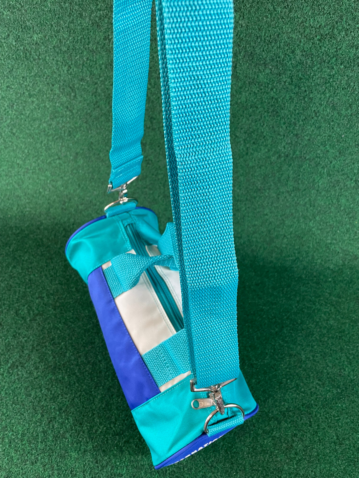 DUNLOP International Tour - Teal & Blue Vintage Mini Duffel Travel Bag