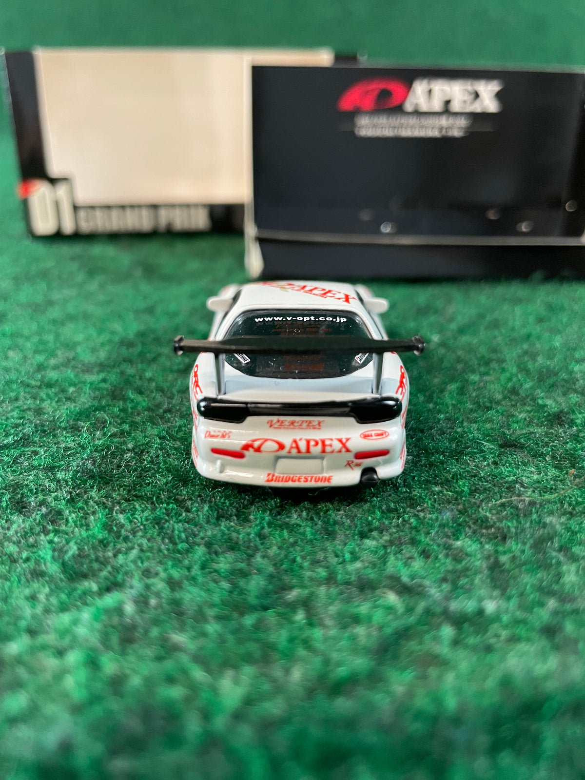 Hotworks 2002 D1GP A’PEX Youichi Imamura Mazda RX7 FD3S 1/64 Scale Diecast