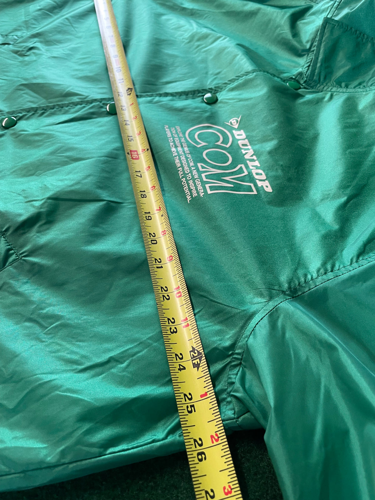 DUNLOP COM - Vintage Green Nylon Windbreaker Jacket