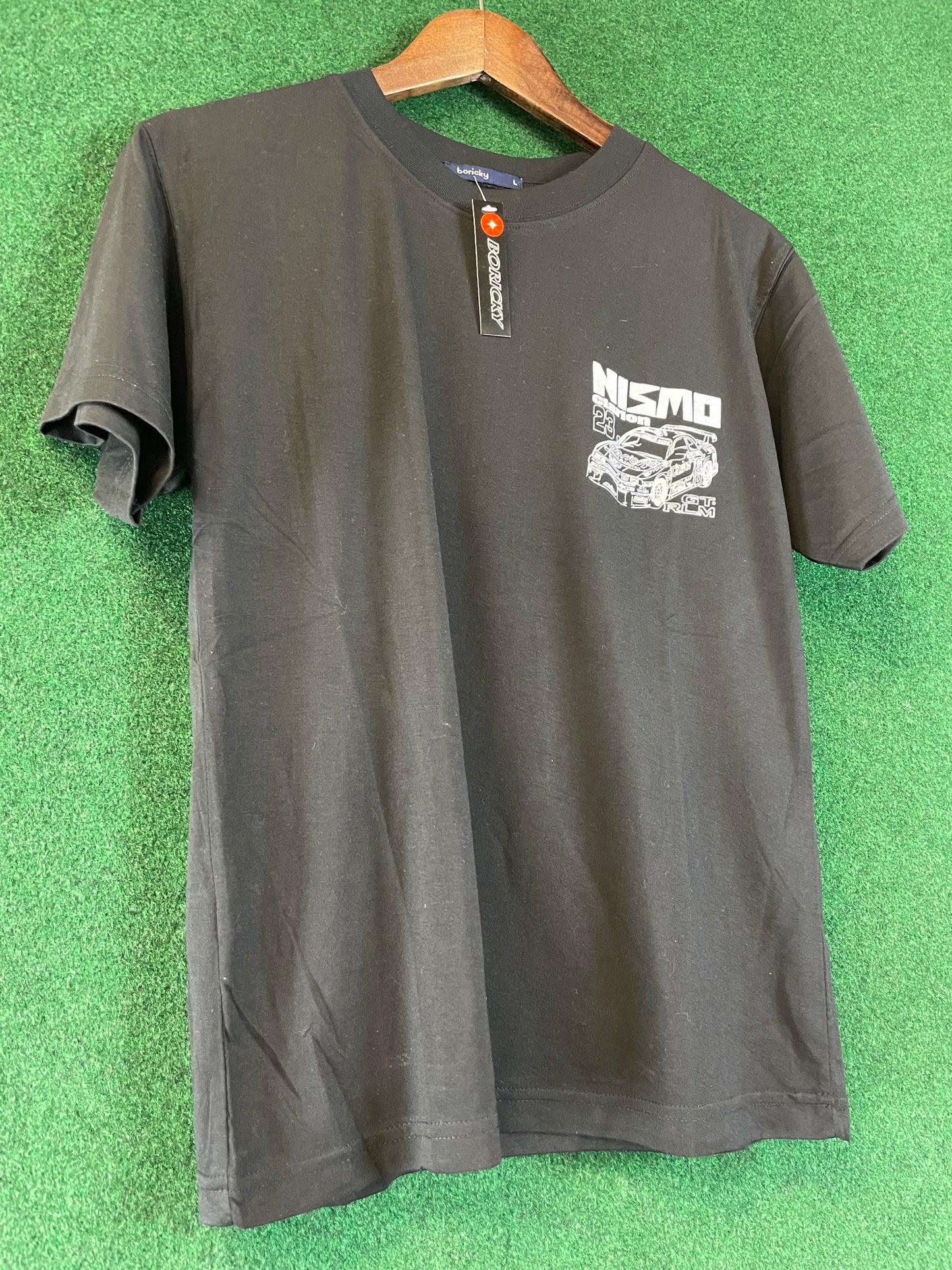 NISMO LMGT Nissan Skyline R33 GT-R Clarion Lemans Car Black T-Shirt