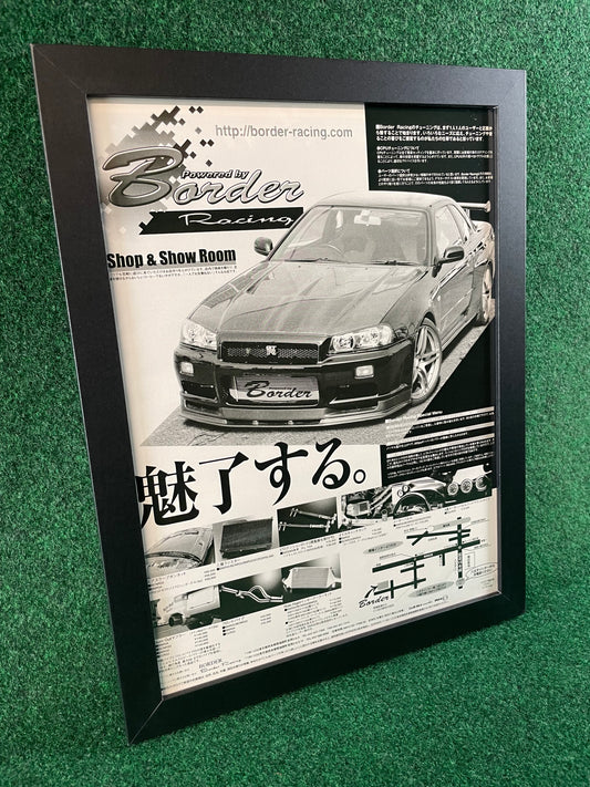 Border Racing - Nissan Skyline R34 Framed Advertisement Picture