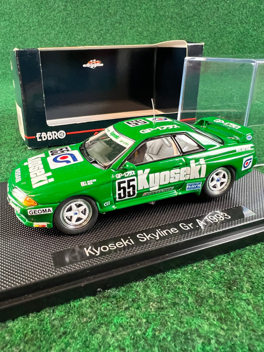 EBBRO Racing Collection Kyoseki 1993 Nissan Skyline R32 GTR 1/43 Scale Diecast