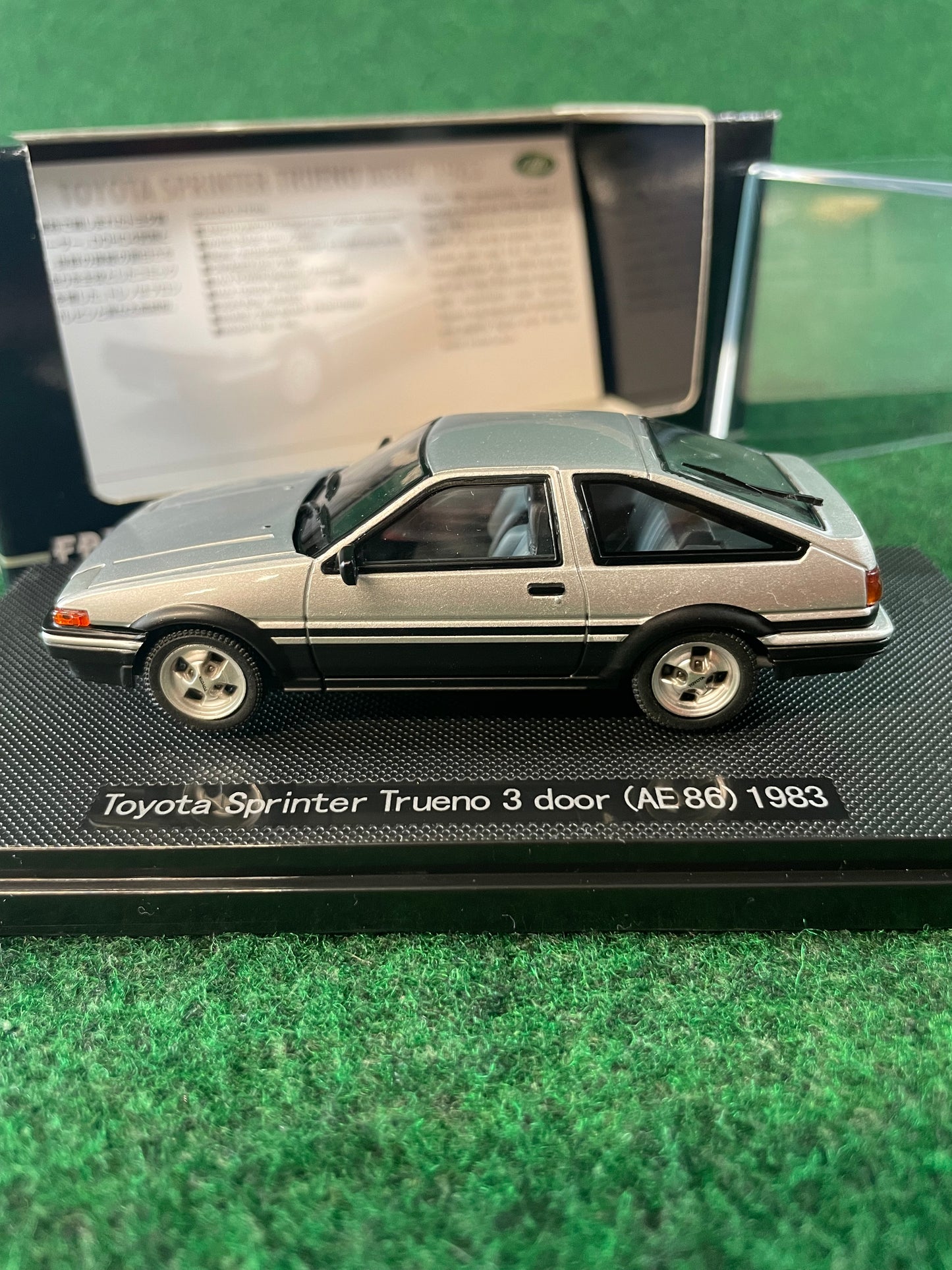 EBBRO Oldies: 1983 Toyota Sprinter Trueno AE86 3 Door - Silver 1/43 Scale Diecast