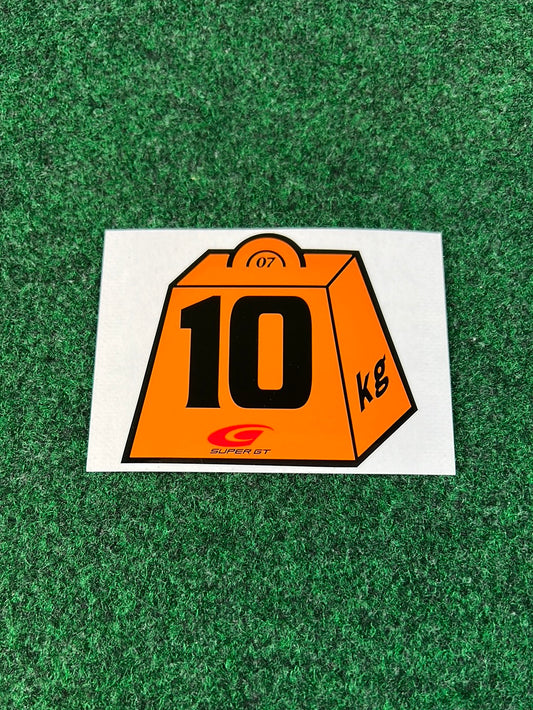 Super GT 2007 - Commemorative 10KG Weight Penalty Collectible Sticker