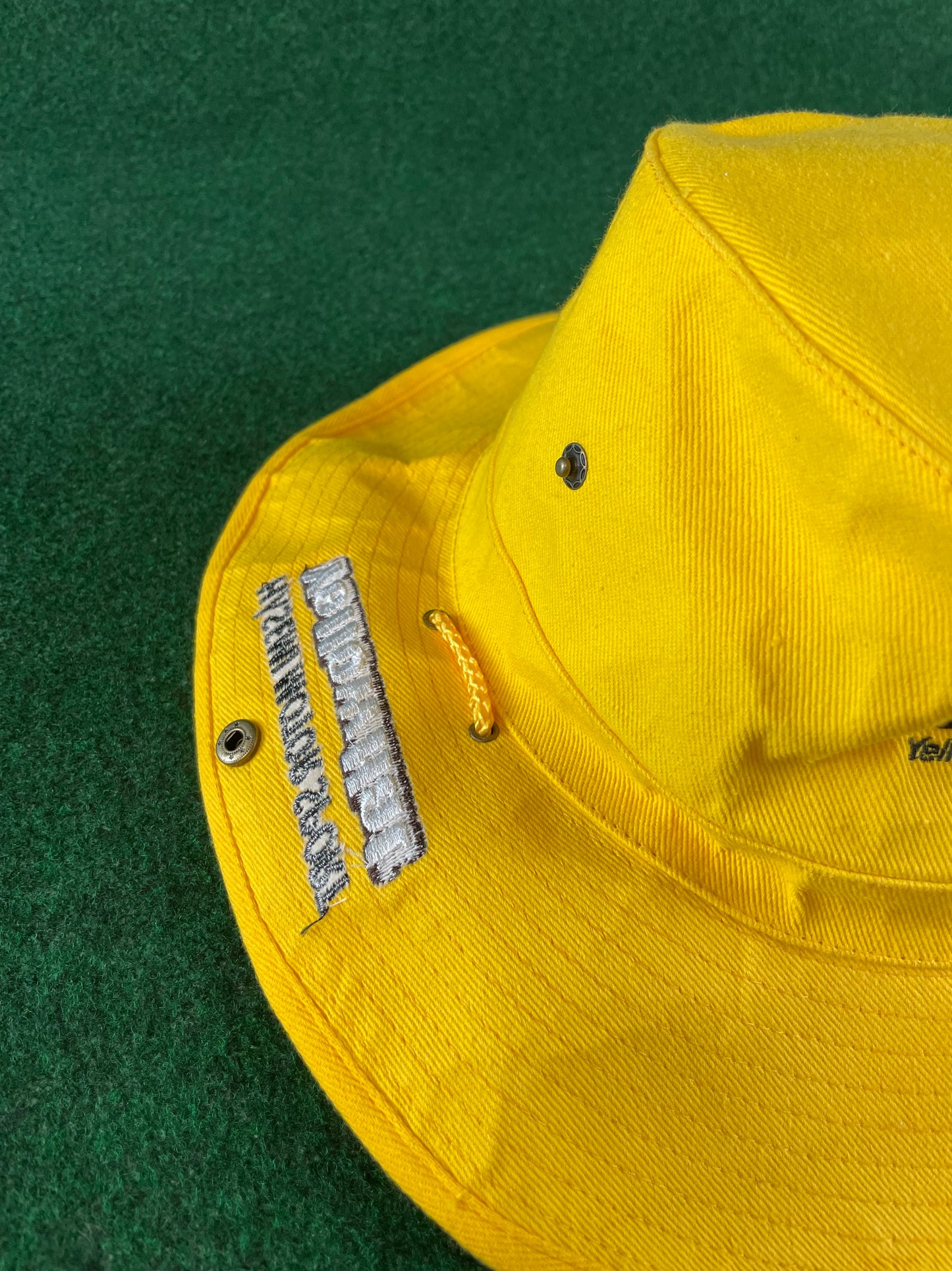 YMS SuperGT Yellow Hat & Hasemi Motor Sport Drawstring Bucket Hat
