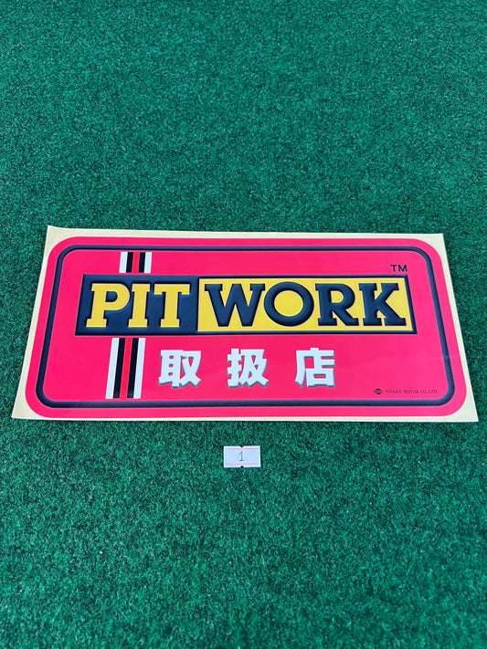 PITWORK Stores(1) - Nissan Service and Parts Retail Display Sticker