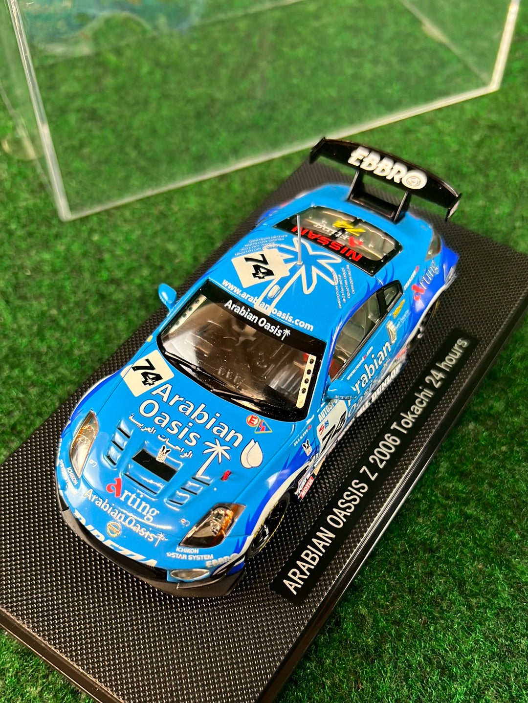 EBBRO Racing Collection: Arabian Oasis Nissan Fairlady Z Z33 - Tokachi 24 Hours Version 1/43 Scale Diecast