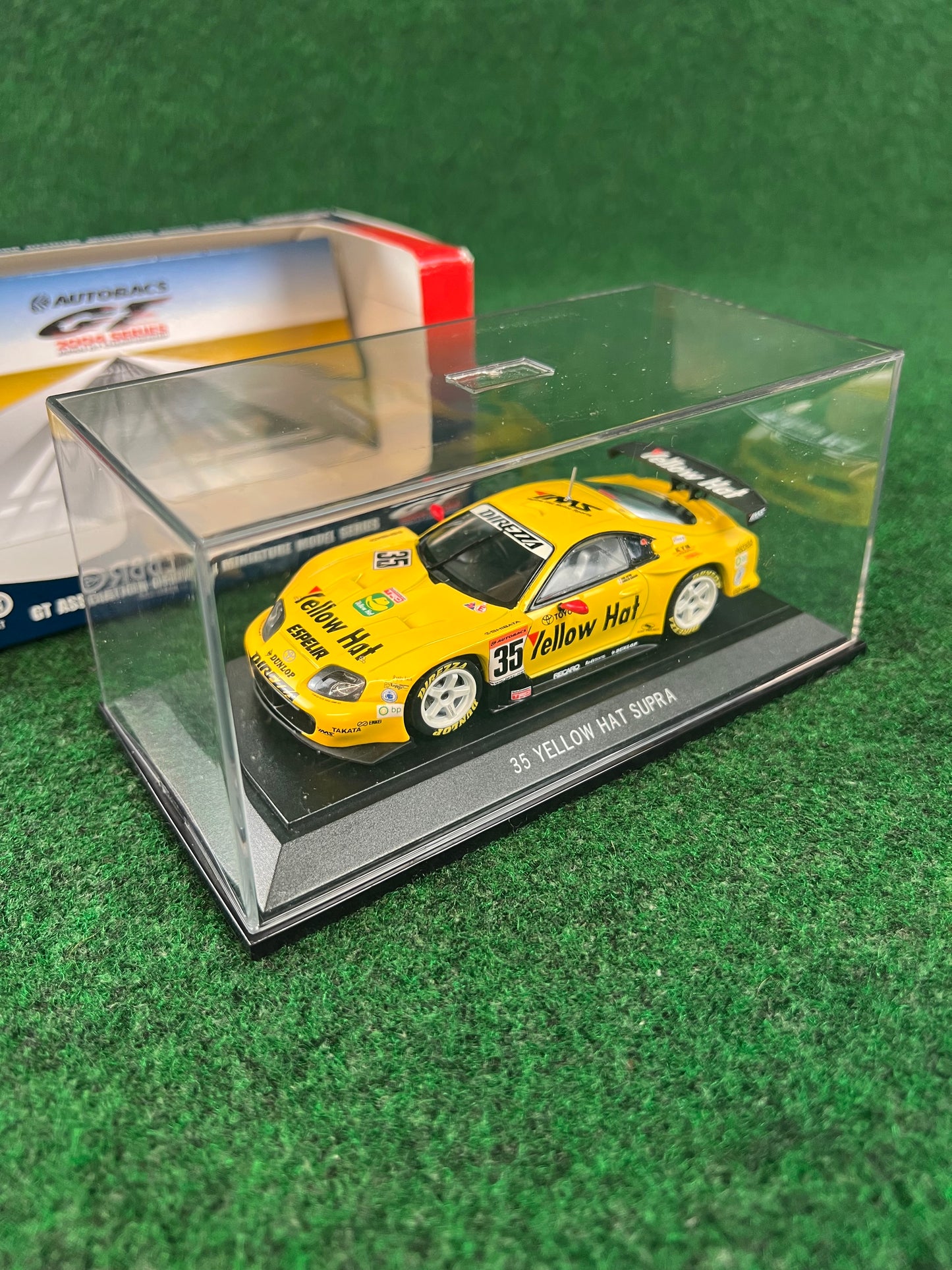 EBBRO 2004 JGTC & 2005 SuperGT Yellow Hat YMS Toyota Supra Set 1/43 Scale Diecast