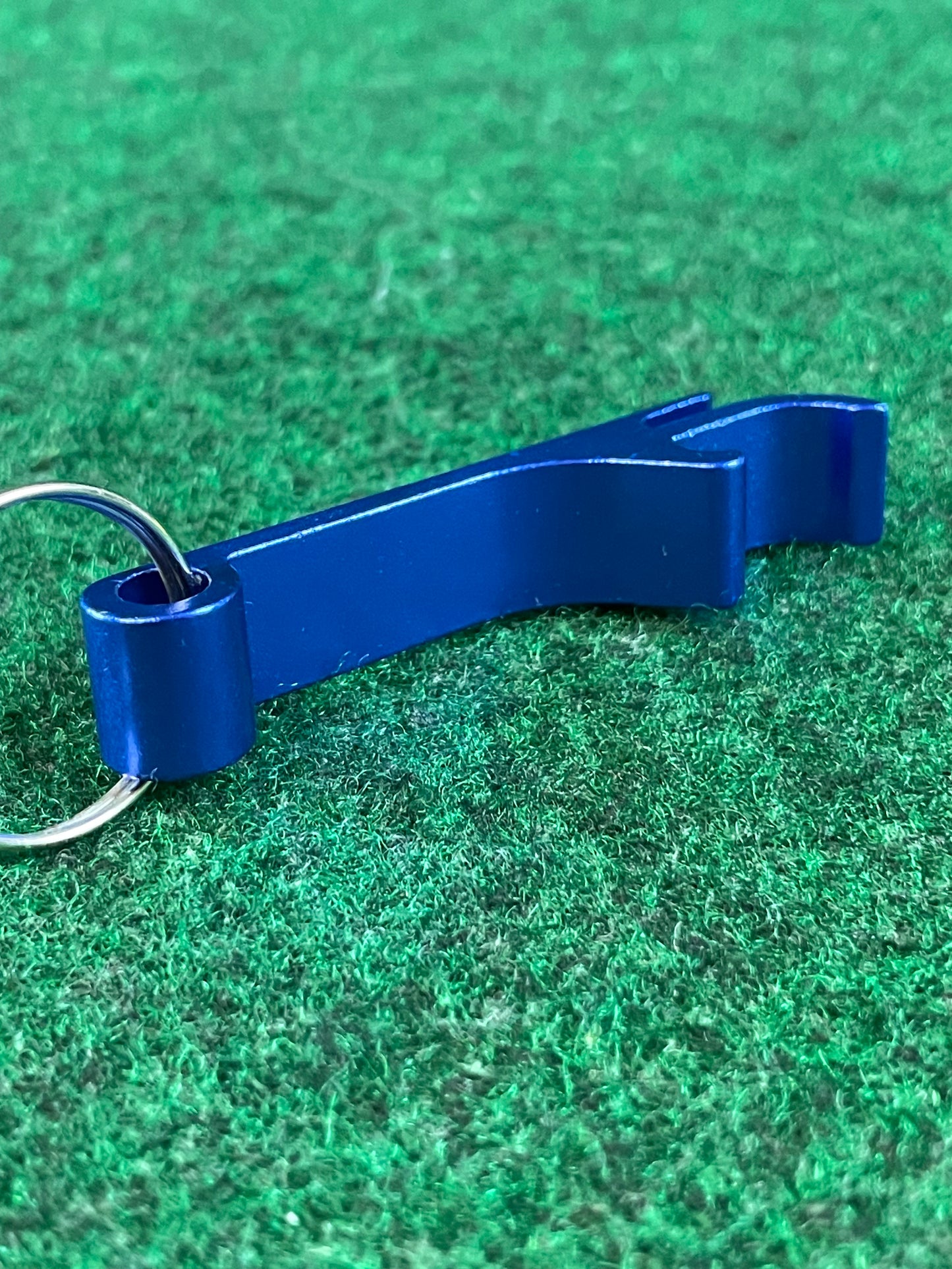 CUSCO - Blue Anodized Aluminum Bottle Opener Keychain