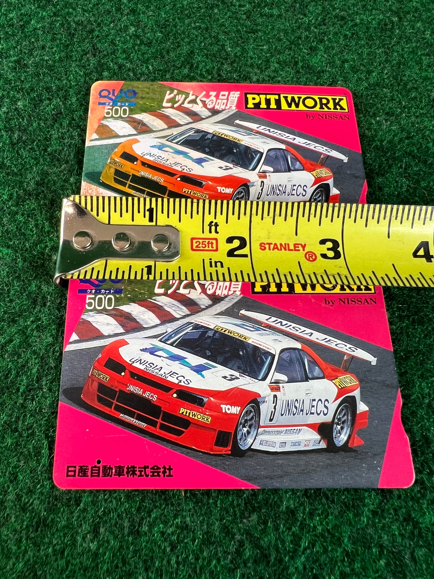PITWORK - Sticker Sheet and JGTC Unisia R33 GTR Phone Card Set