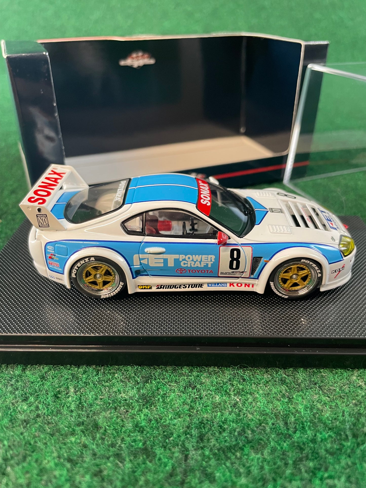 EBBRO - 1995 JGTC FET Sonax Toyota Supra 1/43 Scale Diecast
