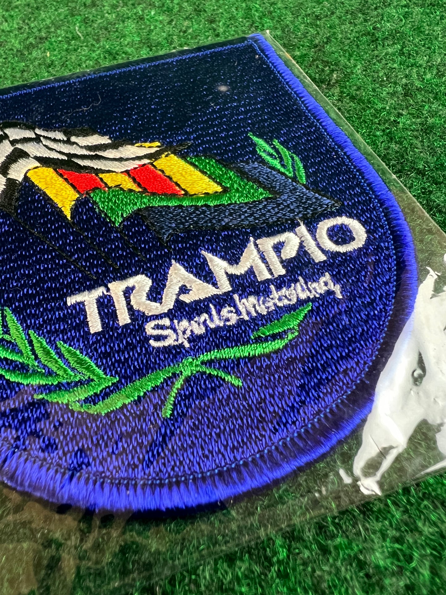 TRAMPIO Sports Motoring Vintage Logo Patch (Blue/Green/White)