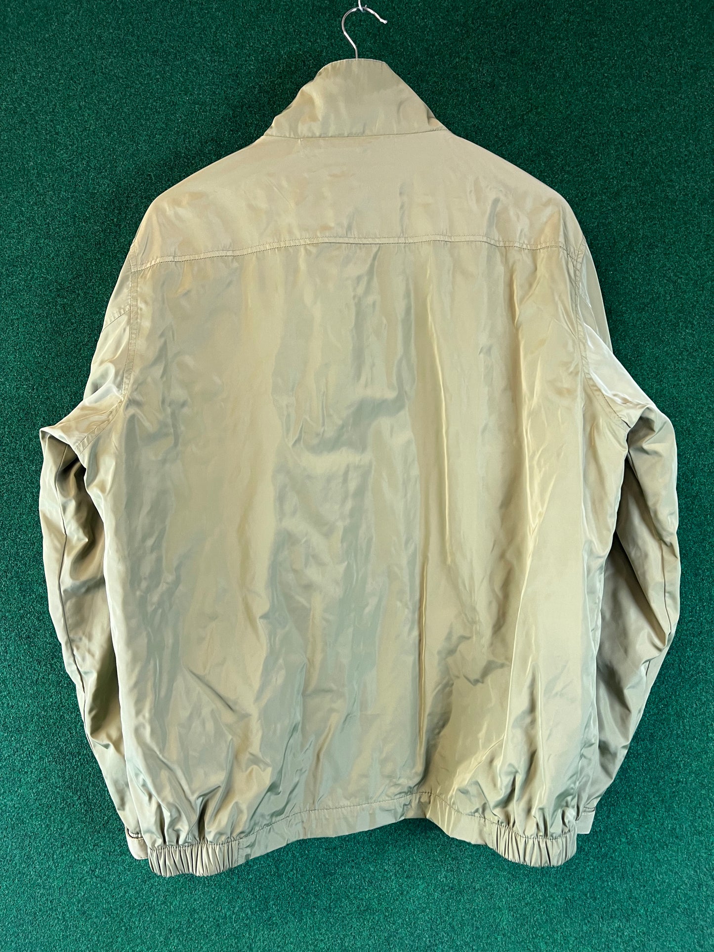 DUNLOP Motorsport -“Sports Oriented Since 1888” Olive Green Windbreaker Zip Up Jacket - LL