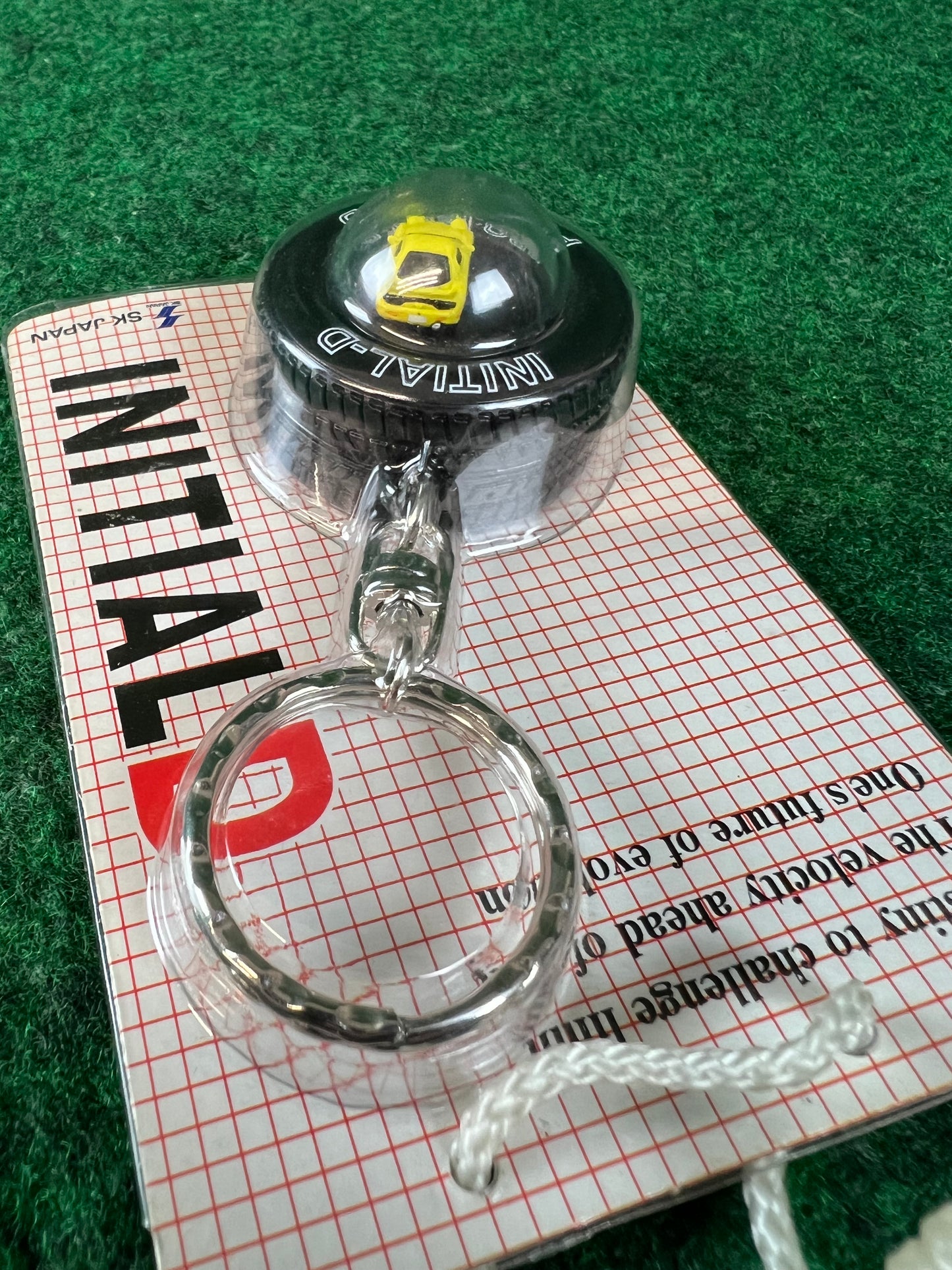 Initial D - Red Suns Mazda RX7 FD Bubble Car and Tire Keychain