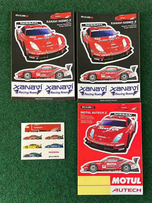 Nissan Fairlady Z Super GT Nismo Motul Autech & Xanavi Sticker Sheet Set