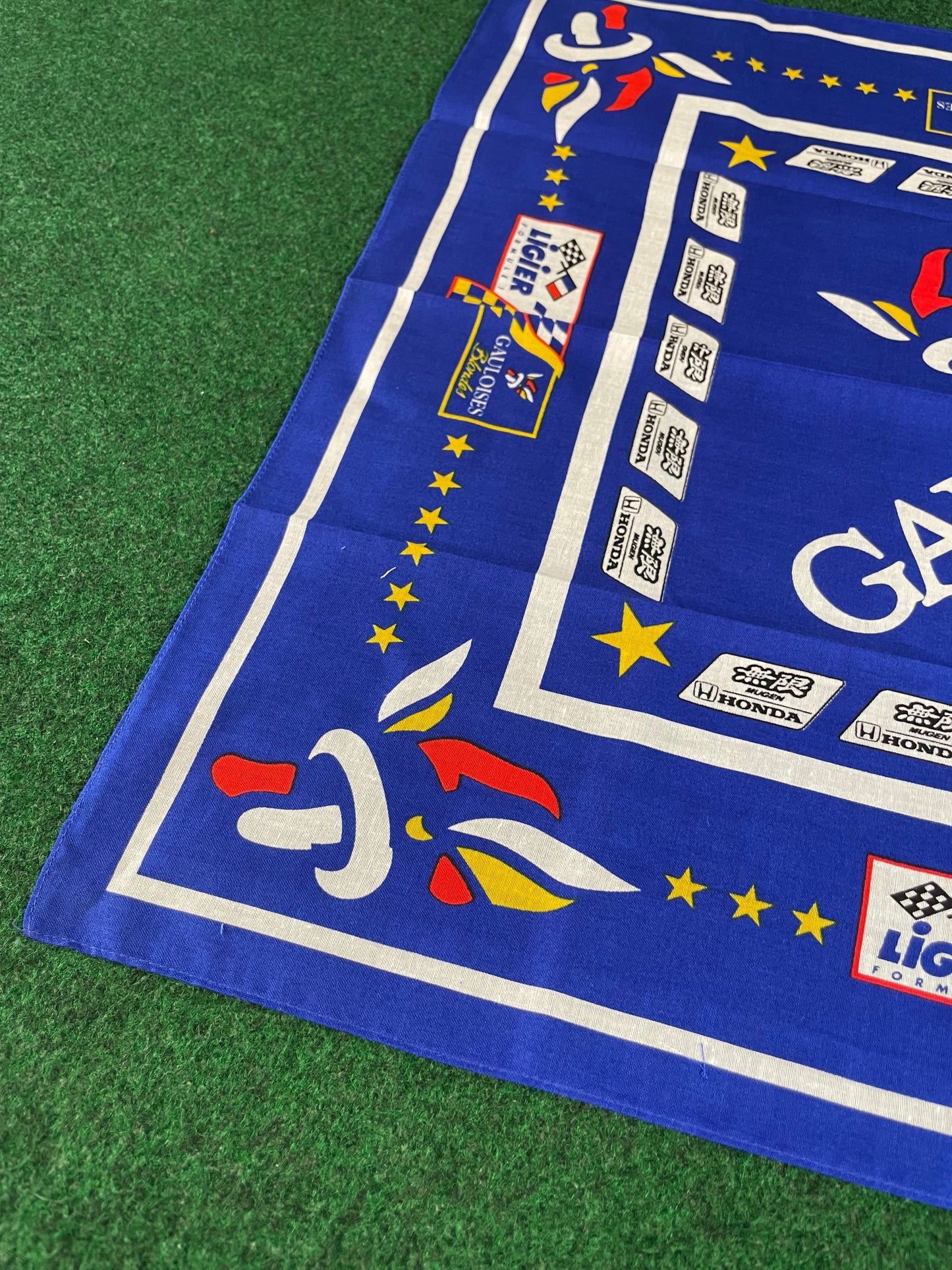 MUGEN Honda Gauloises Blondes Ligier Formula 1 Vintage Bandana Handkerchief Towel