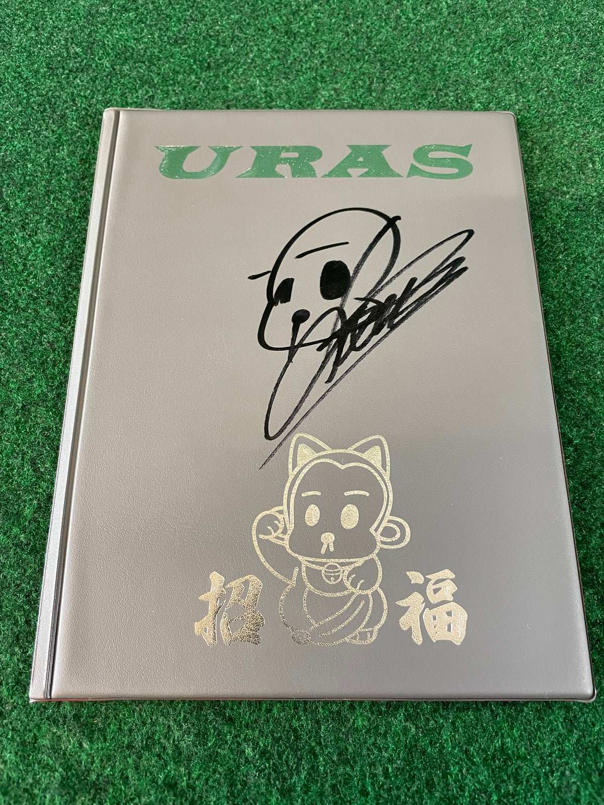 URAS - Autographed Car Document Case Book & Card