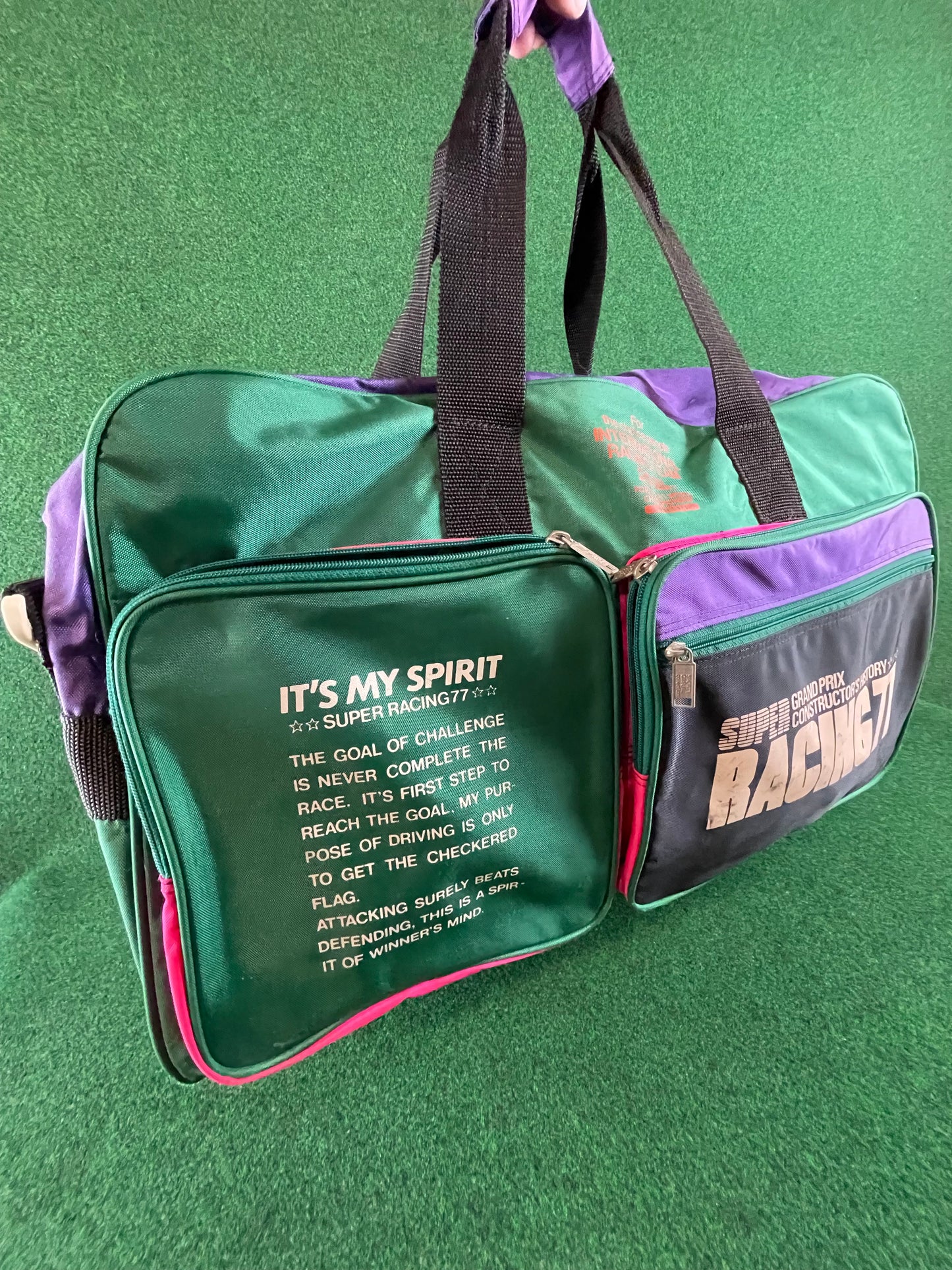 SUPER RACING 77 - Grand Prix Constructor’s History Vintage Duffle Bag