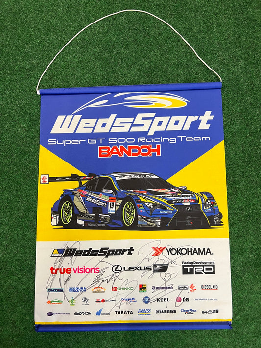 SUPERGT - WedsSport BANDOH GT500 Lexus IS Racing Team Scroll Wall Banner Sign