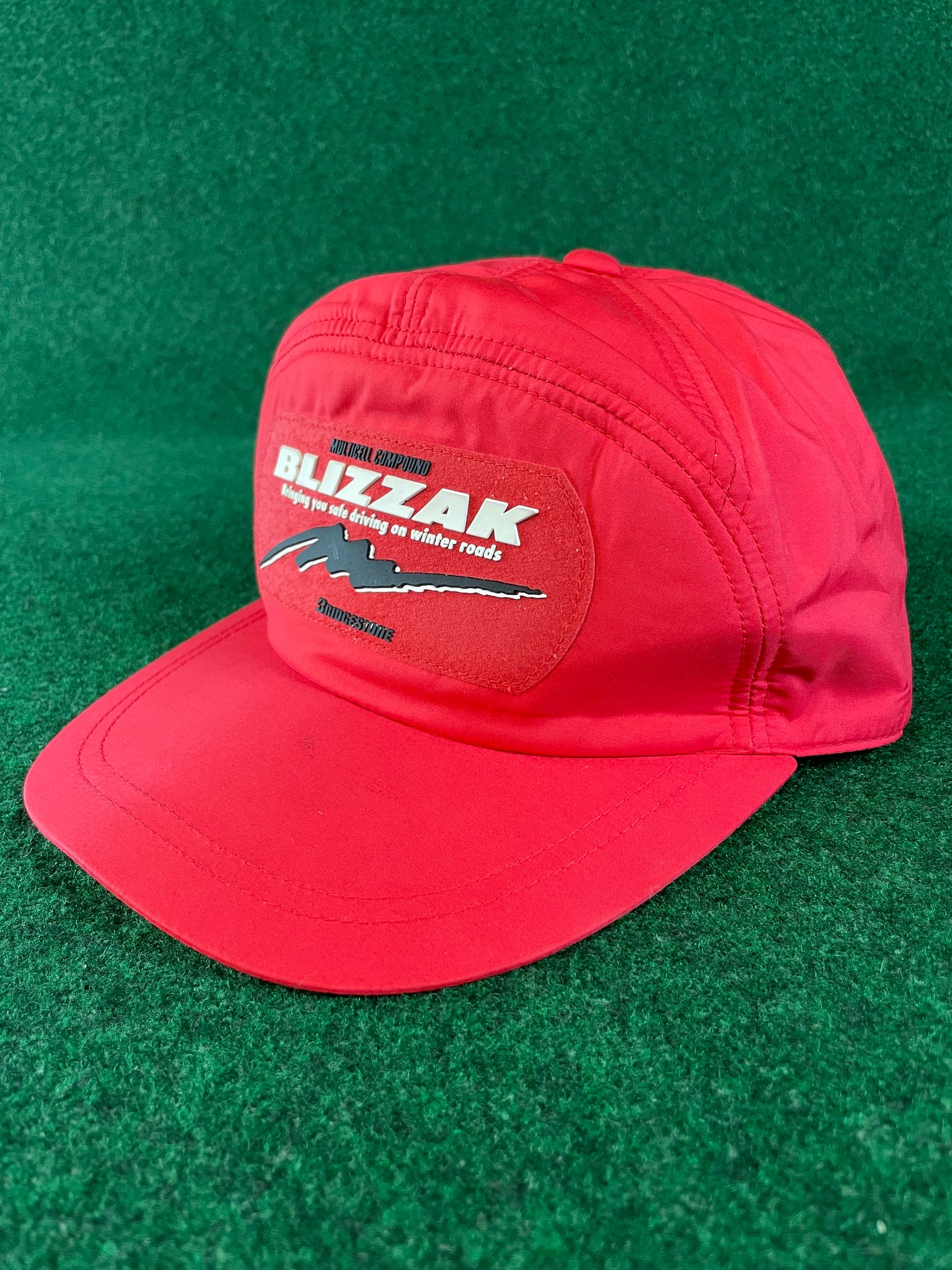 Bridgestone BLIZZAK Tires - Vintage 7 Panel Ear Flap Nylon Hat