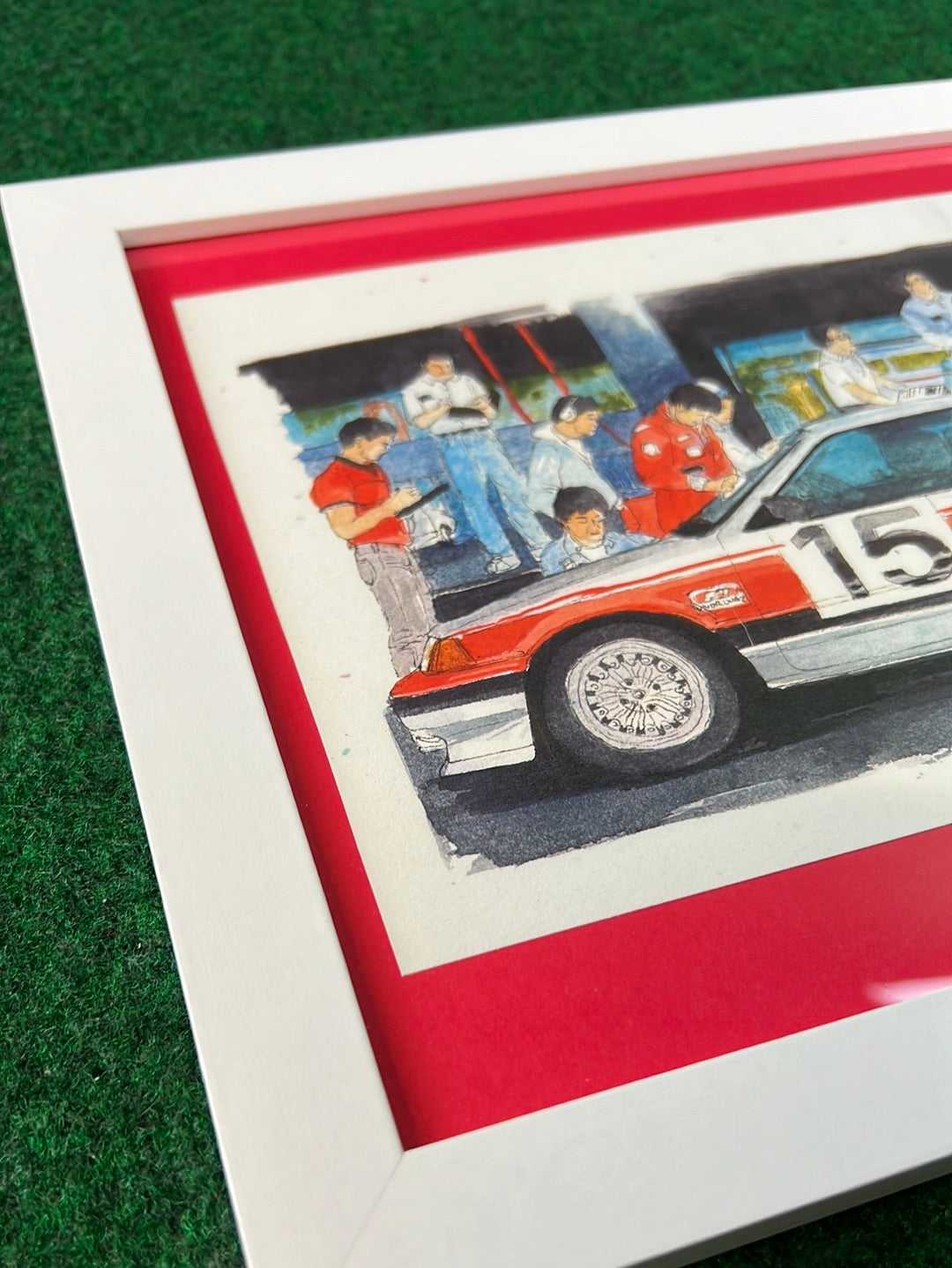 Mugen #15 Honda Civic (Wonder Civic) & Crew Framed Print