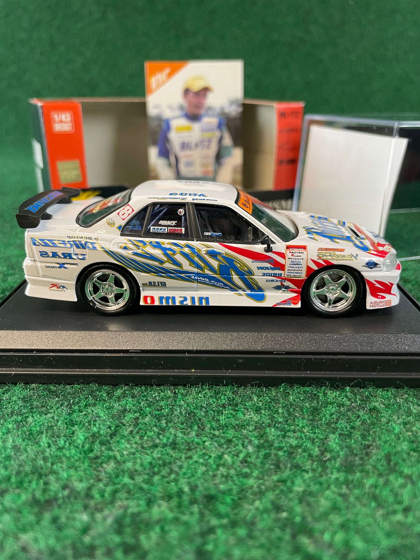 DISM D1 Grand Prix Memorial - 2005 Blitz Nissan Skyline ER34 1/43 Scale Diecast