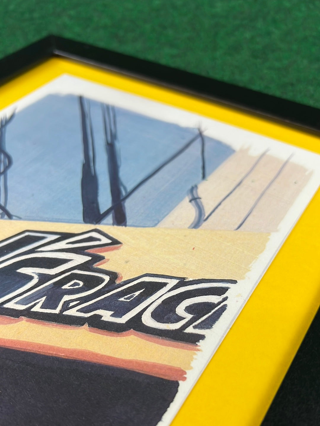J’s Racing Building Sign Japan - Framed Print