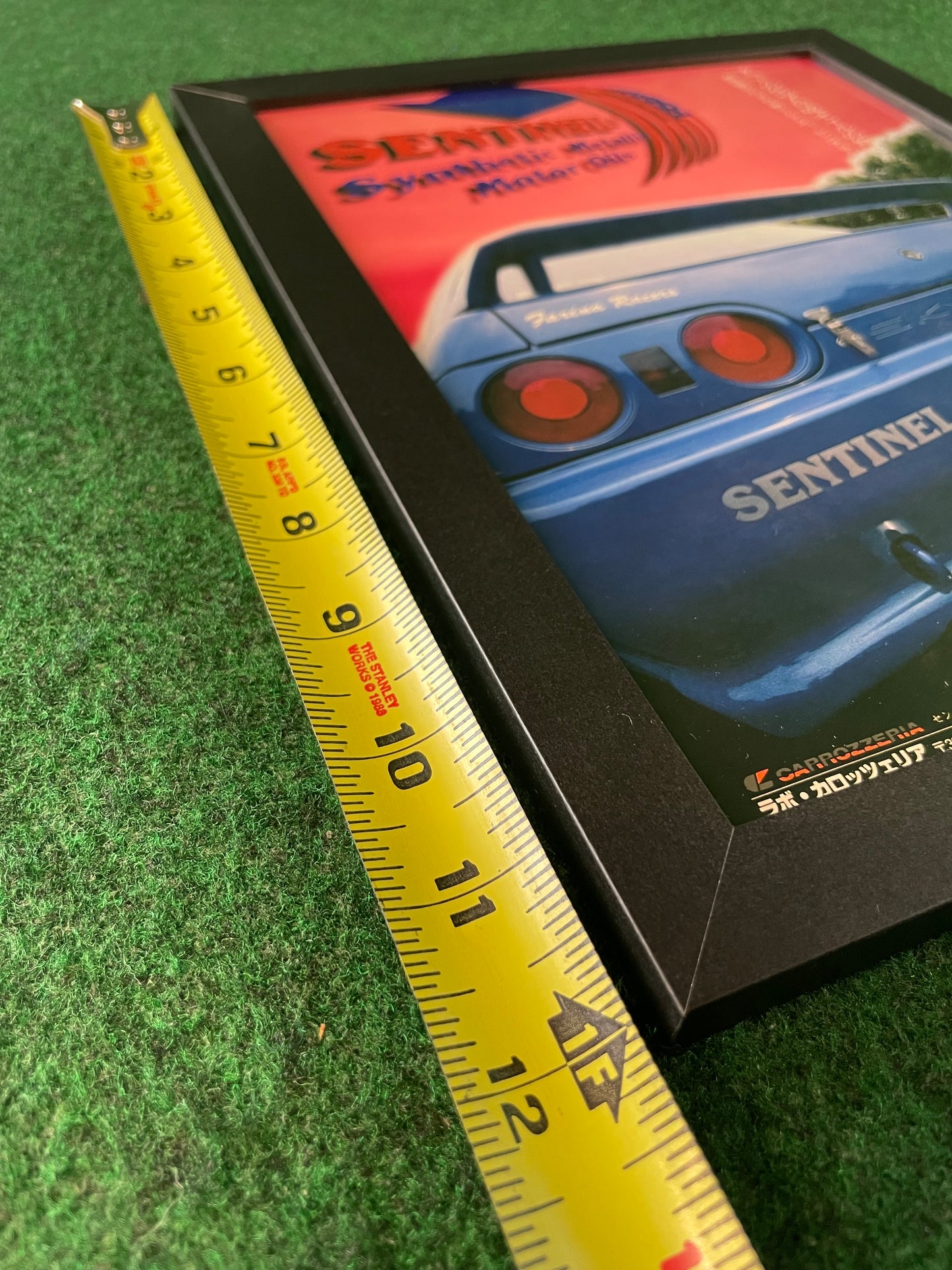 Sentinel - Synthetic Metallic Motor Oils Nissan Skyline R32 Framed Advertisement Picture